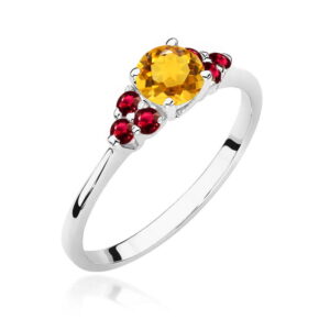 Pierścionek W451 Cytryn 0