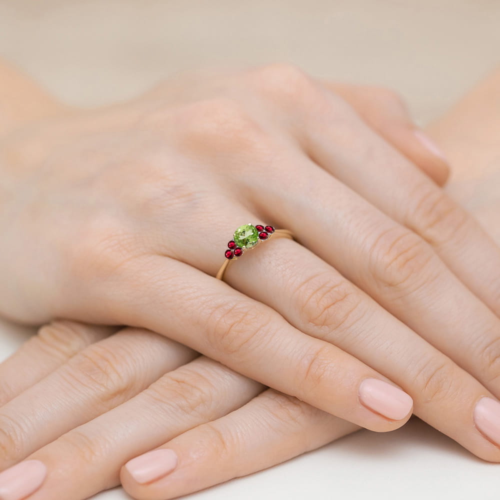 Pierścionek Oliwin 0,60ct żółte złoto — zdjęcie dodatkowe 3
