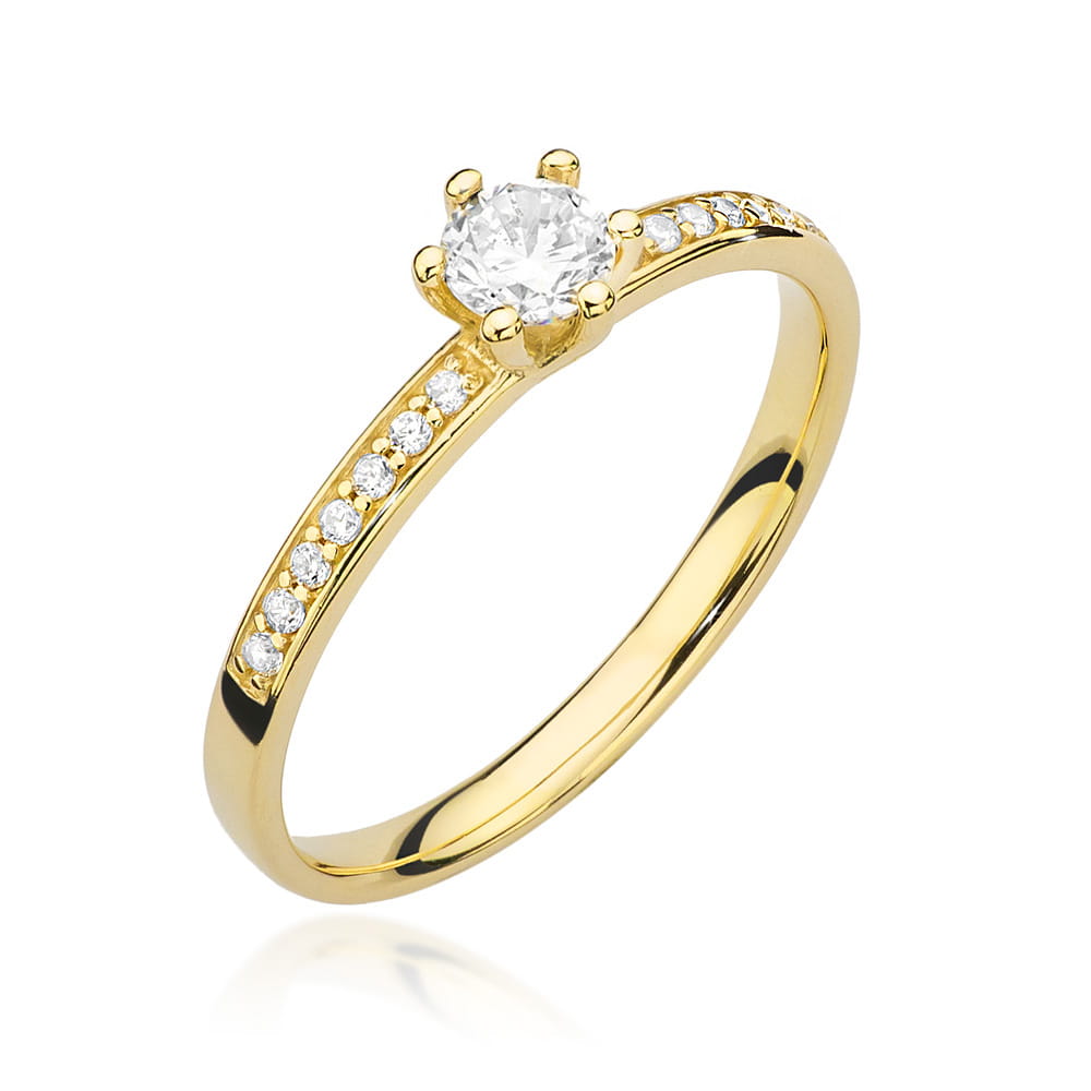 Pierścionek W459B Diament 0