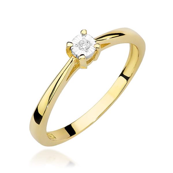 Pierścionek W463 Diament 0