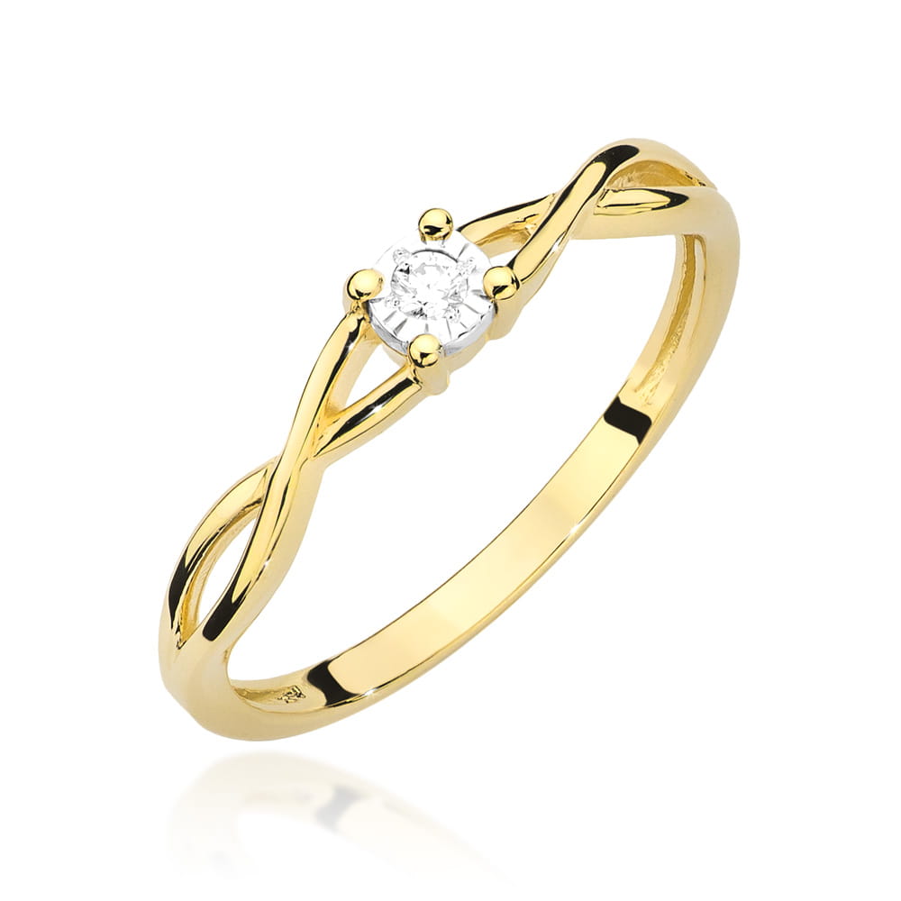 Pierścionek W470 Diament 0