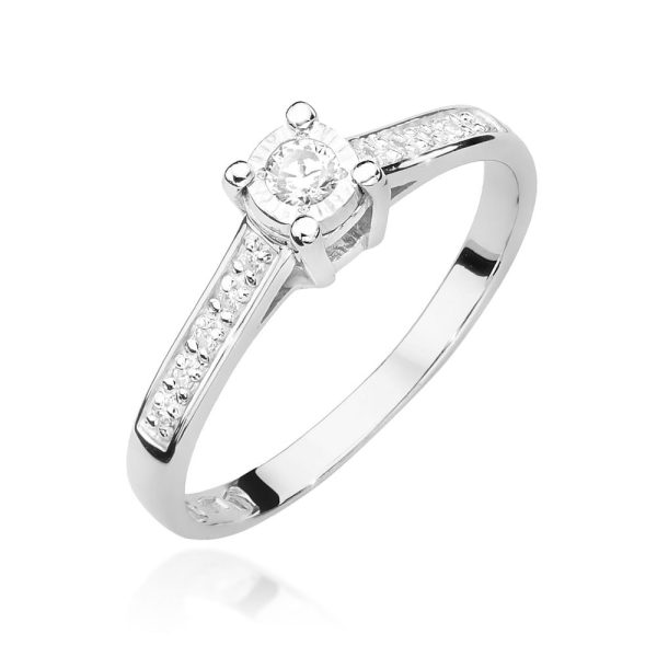 Pierścionek W474 Diament 0