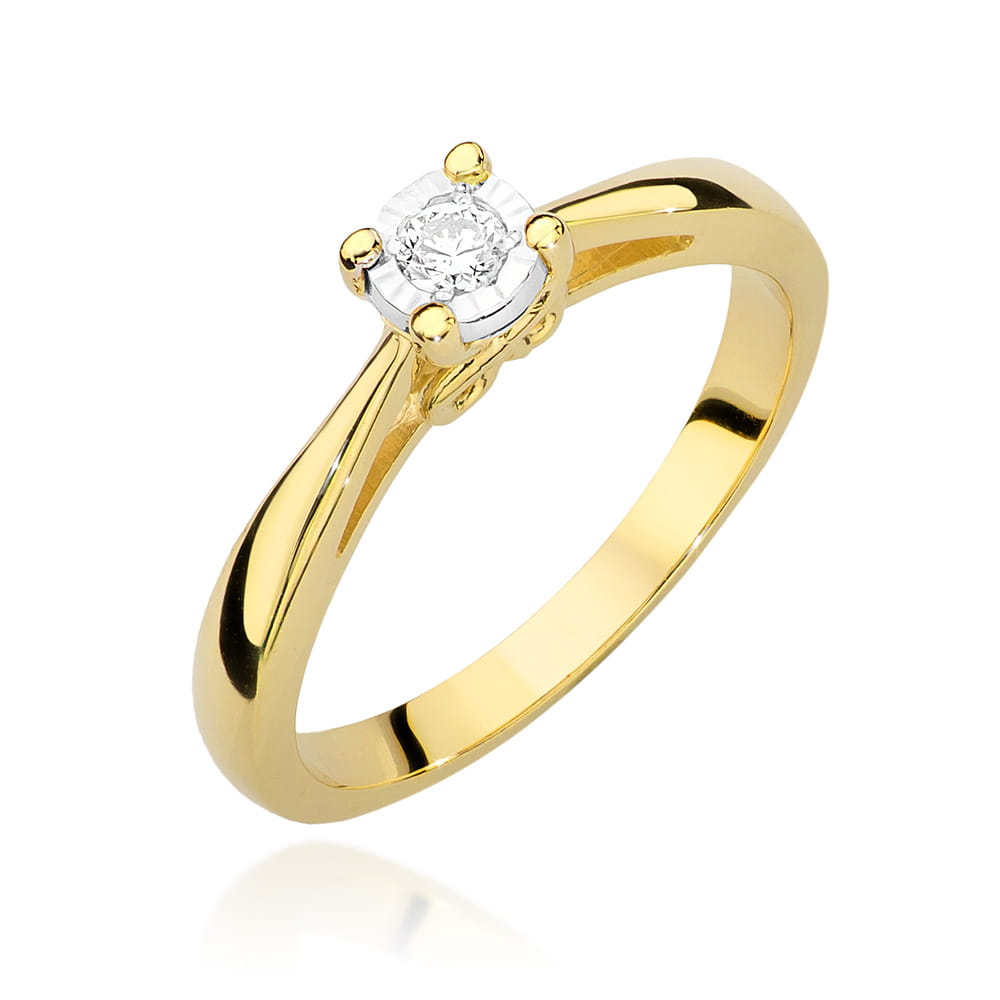 Pierścionek W475 Diament 0