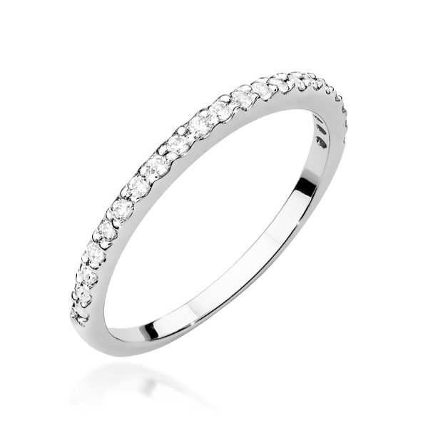 Pierścionek W531 z diamentami białe złoto Jubiler Kraków BigDIAMOND