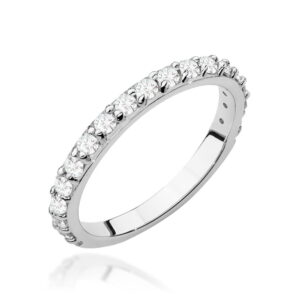 Pierścionek W532 z diamentami białe złoto Jubiler Kraków BigDIAMOND