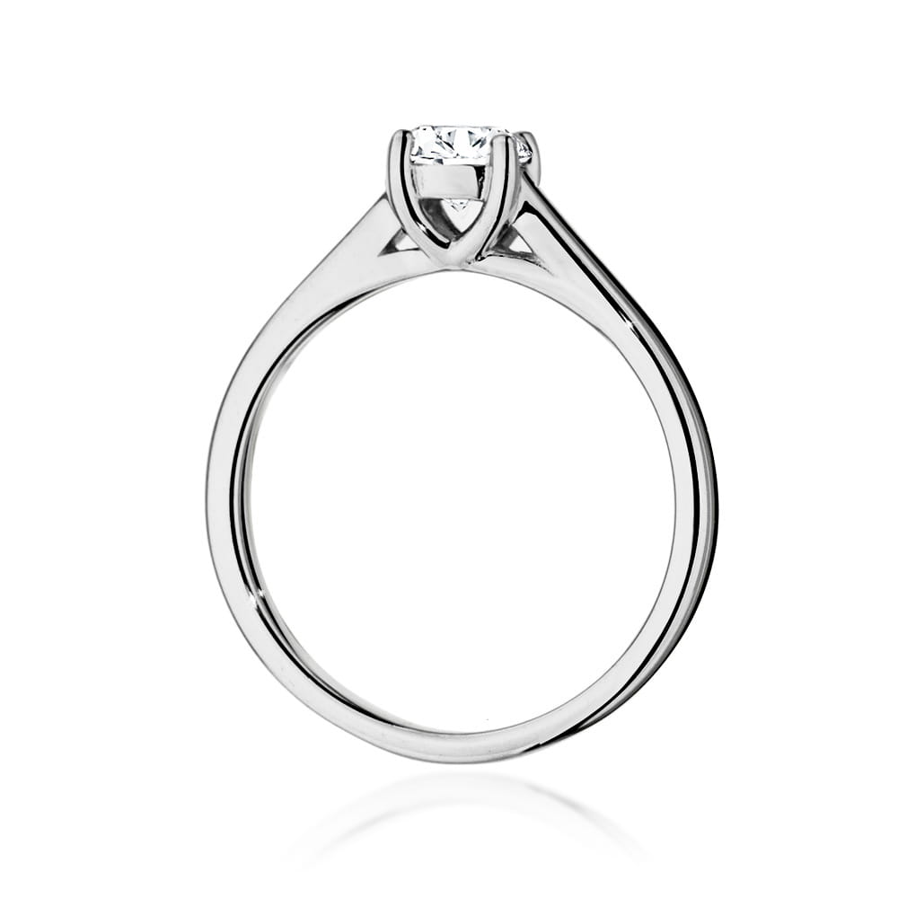 Pierścionek Diament 0,50ct białe złoto — zdjęcie dodatkowe 2