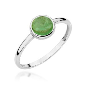 Pierścionek W598 Zielony Turmalin 1