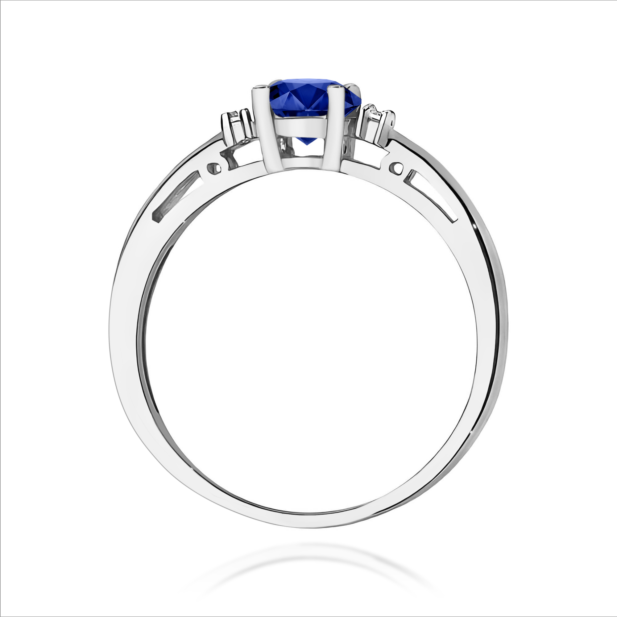 Pierścionek z szafirem 0,50 ct W0010 · W010 - obrazek 3