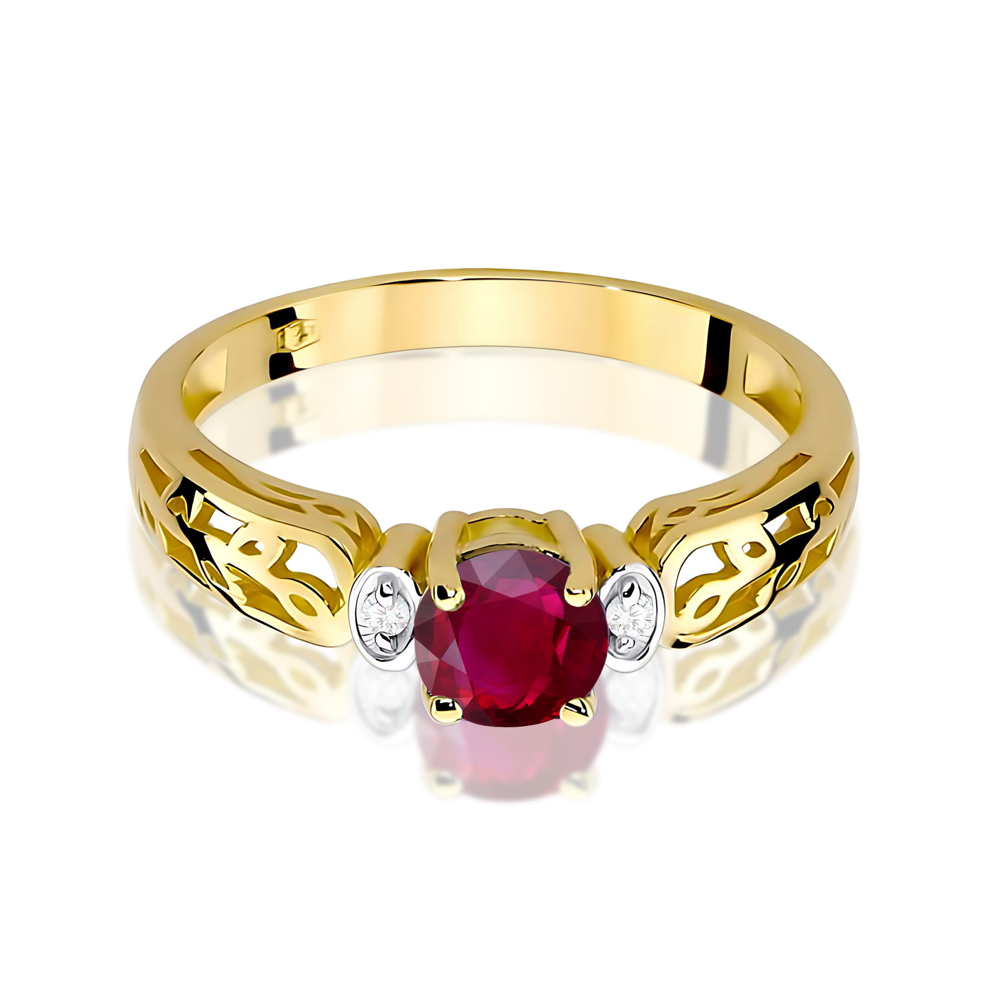 Pierścionek z rubinem 0,60 ct W0014 · W014 - obrazek 2