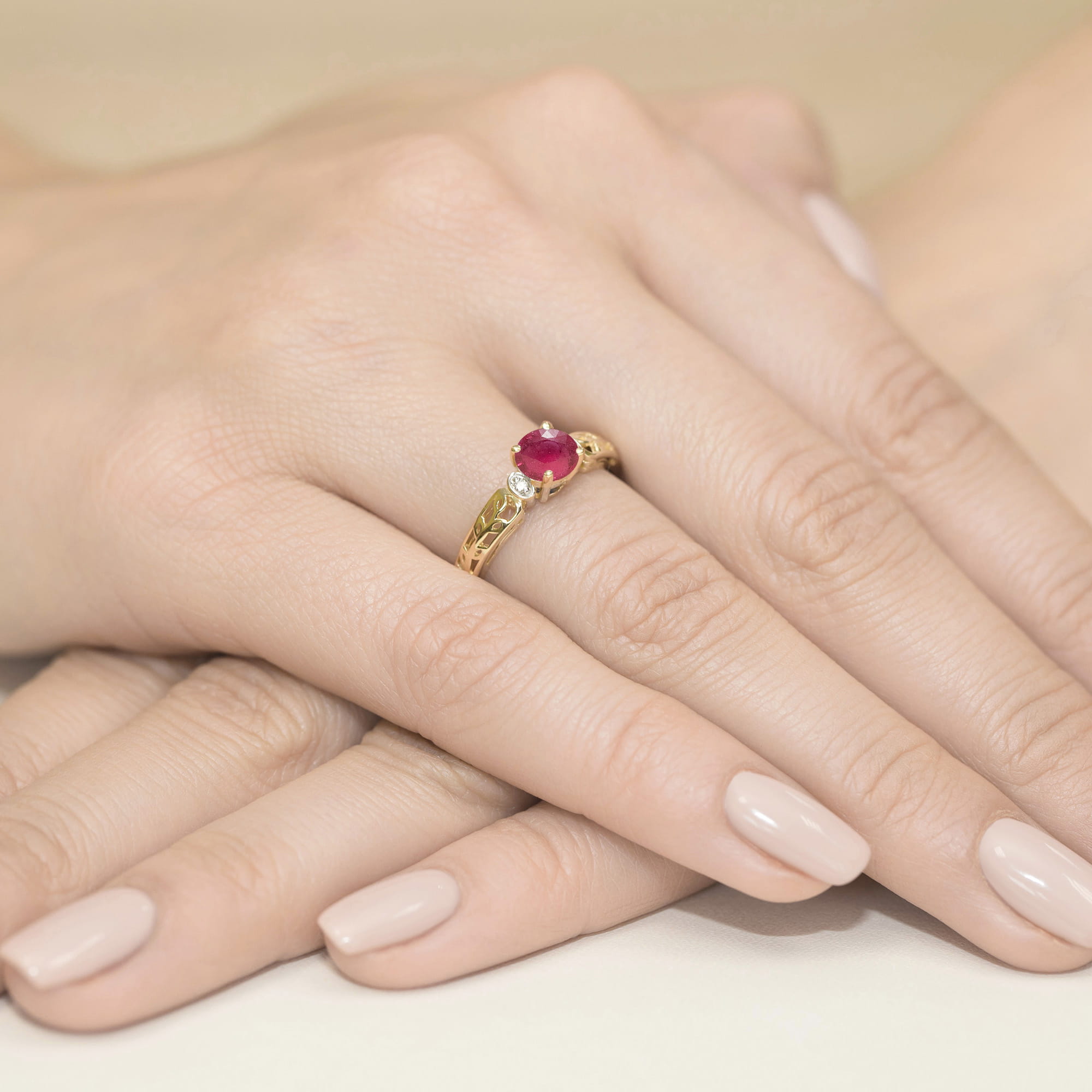 Pierścionek z rubinem 0,60 ct W0014 · W014 - obrazek 4
