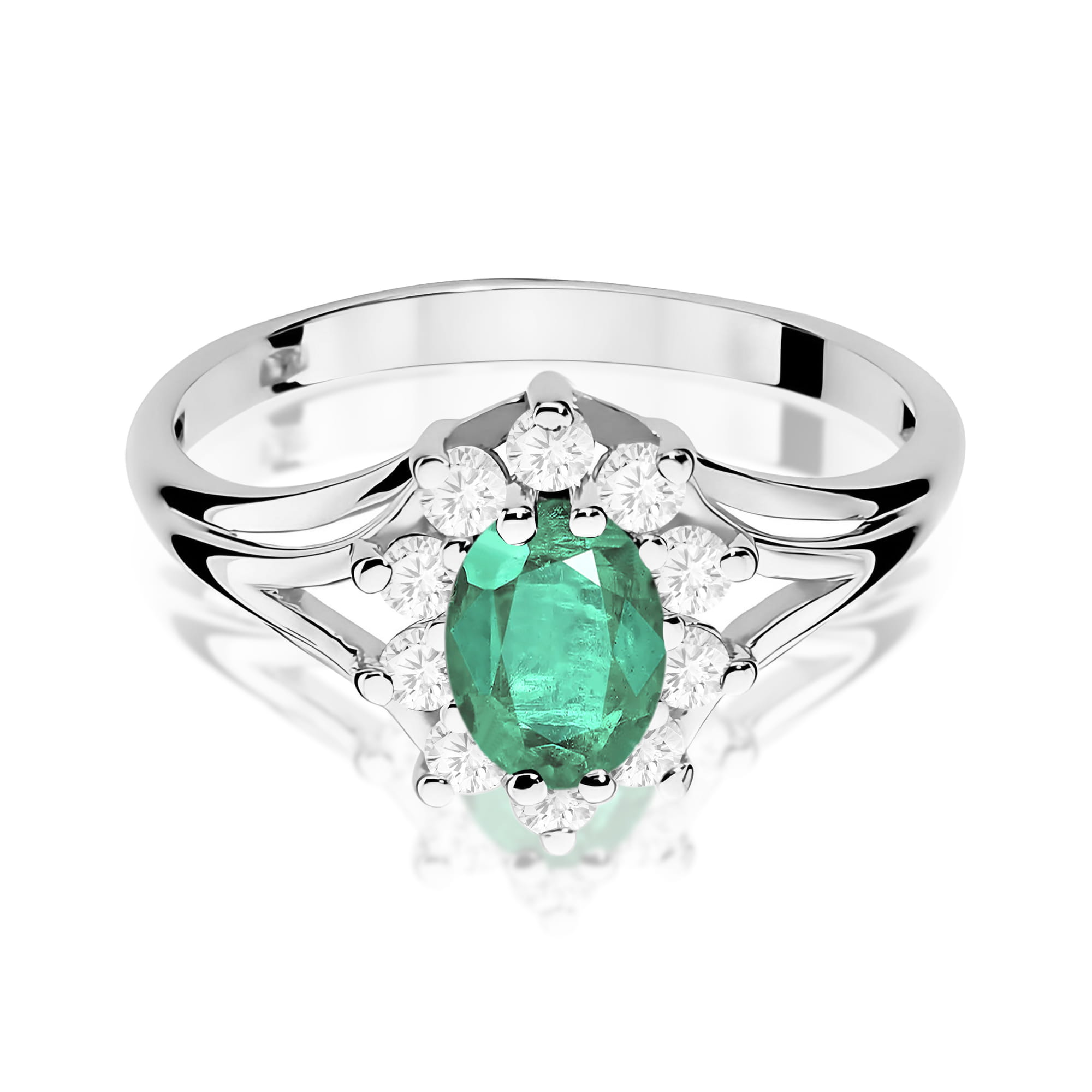 Pierścionek z szmaragdem 0,80 ct W0037 · W037 - obrazek 2