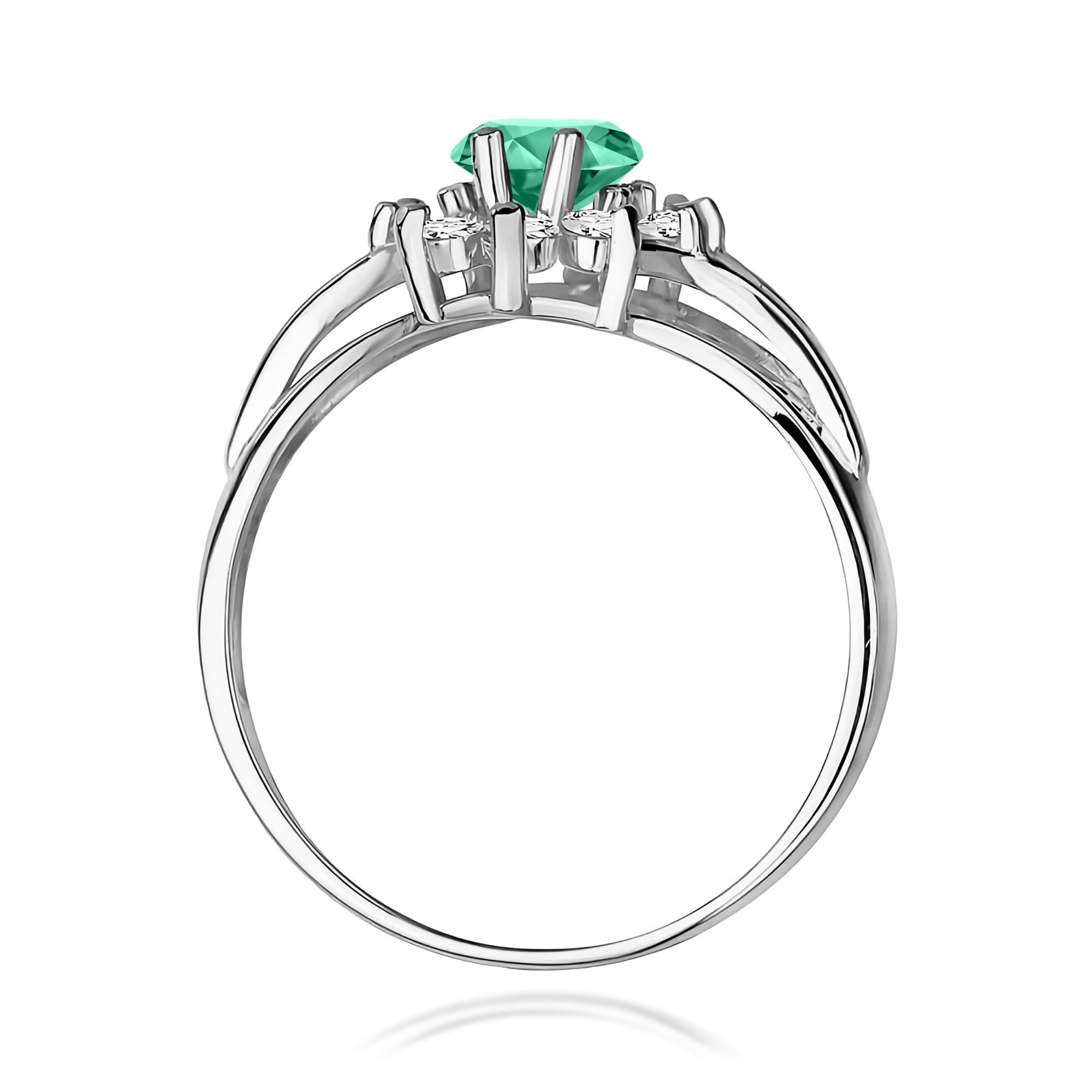 Pierścionek z szmaragdem 0,80 ct W0037 · W037 - obrazek 3