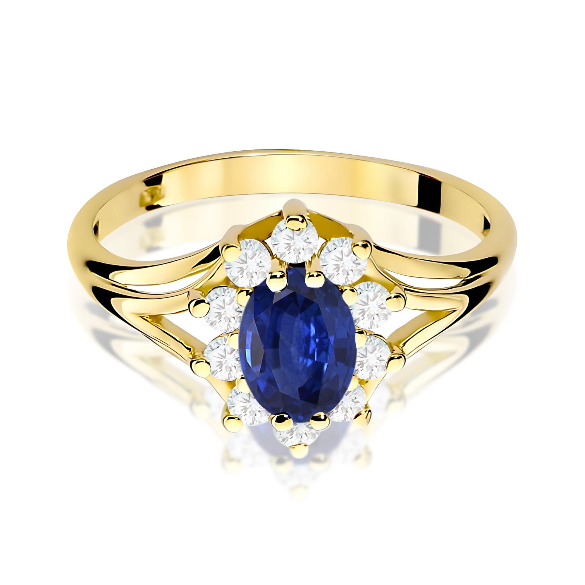 Pierścionek z szafirem 0,90 ct W0037 · W037 - obrazek 2