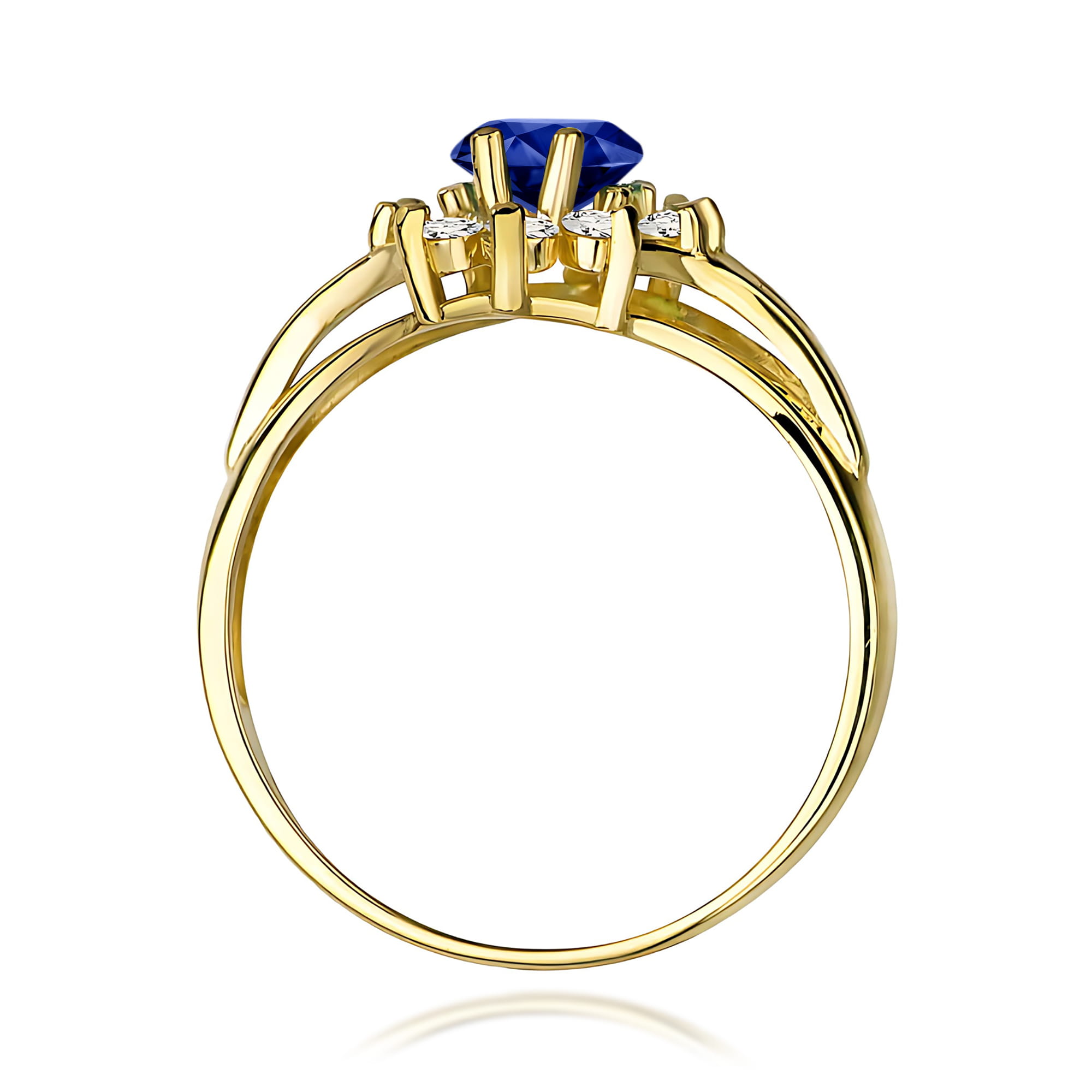 Pierścionek z szafirem 0,90 ct W0037 · W037 - obrazek 3