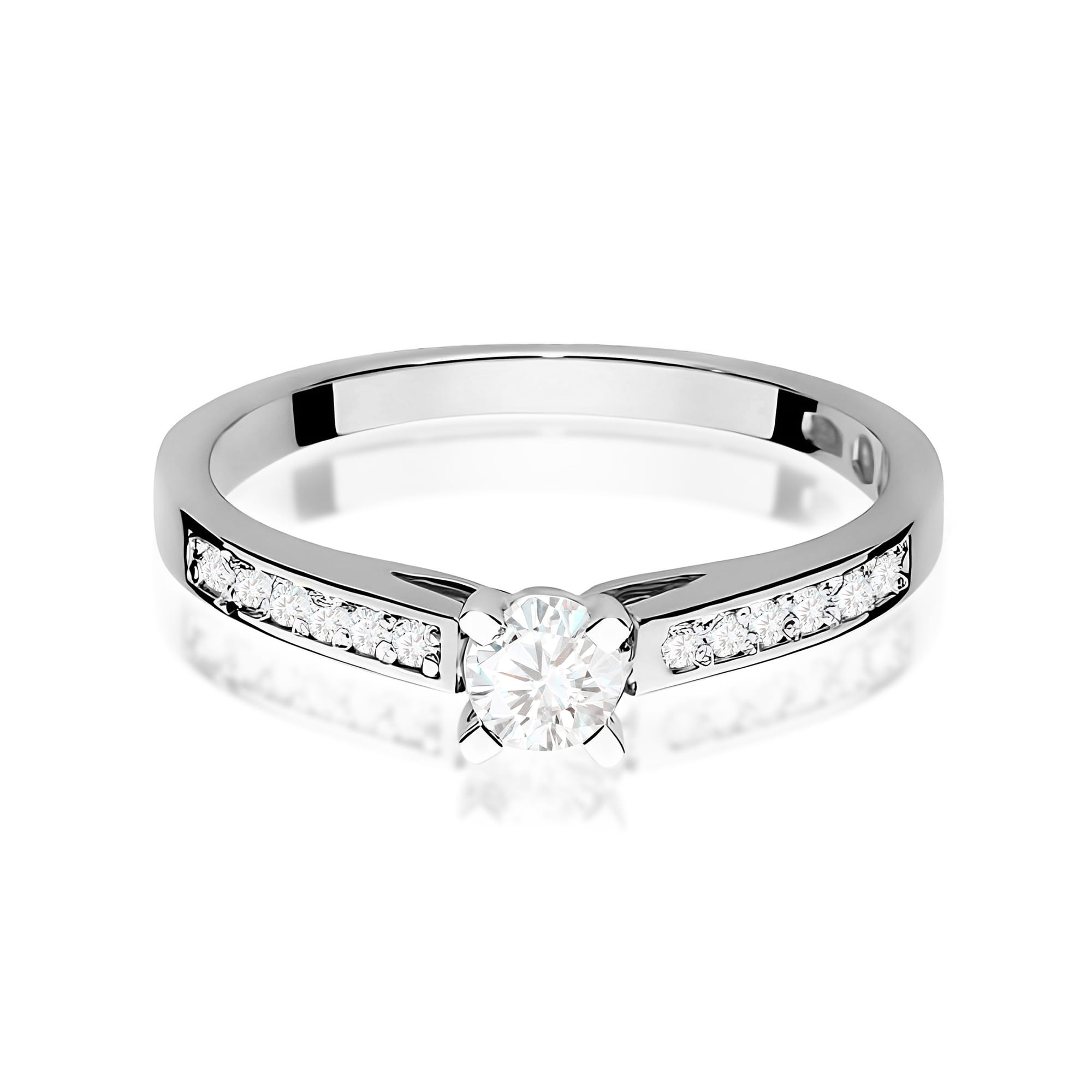 Pierścionek z kamieniem diament laboratoryjny 0,36 ct · W0052 - obrazek 2