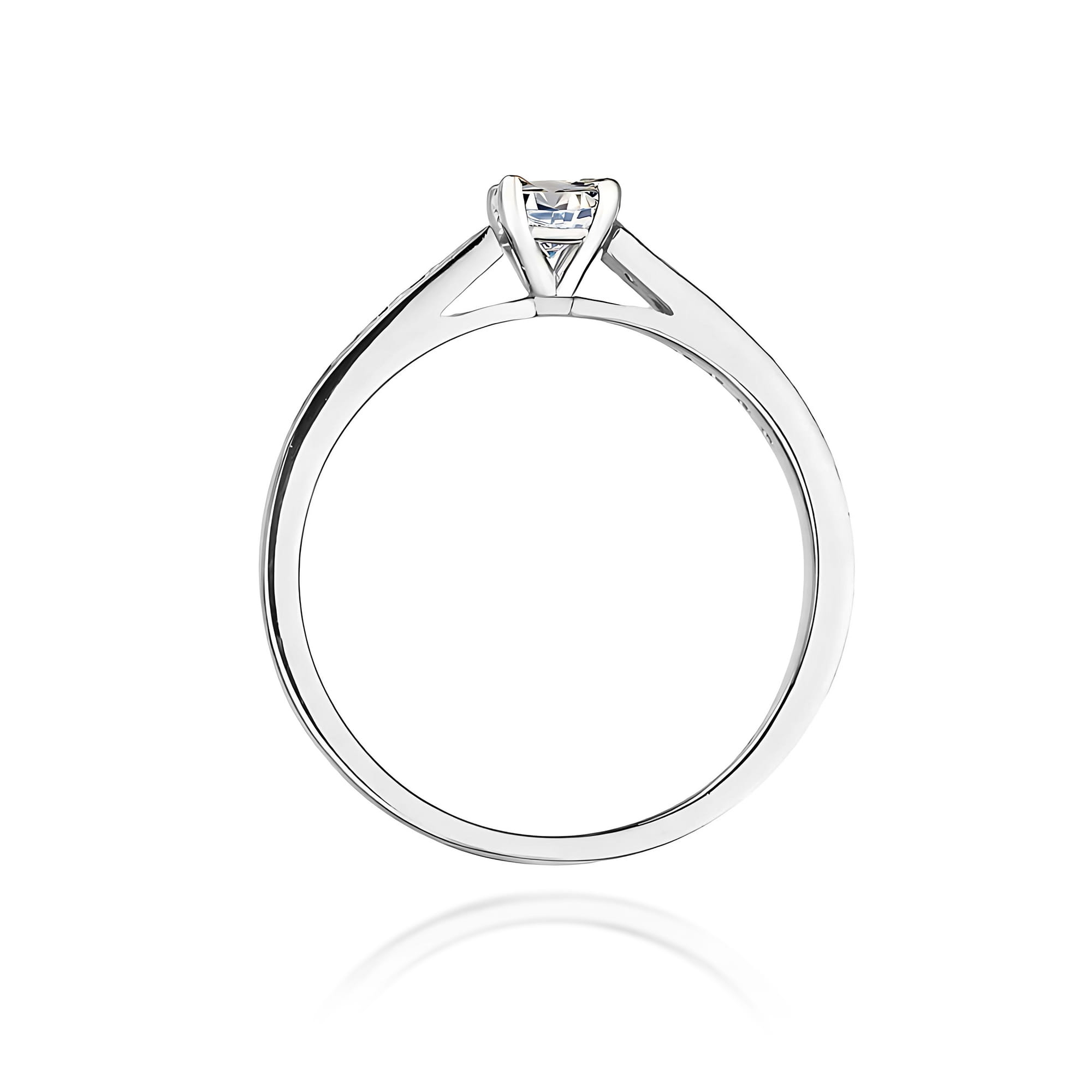 Pierścionek z kamieniem diament laboratoryjny 0,36 ct · W0052 - obrazek 3