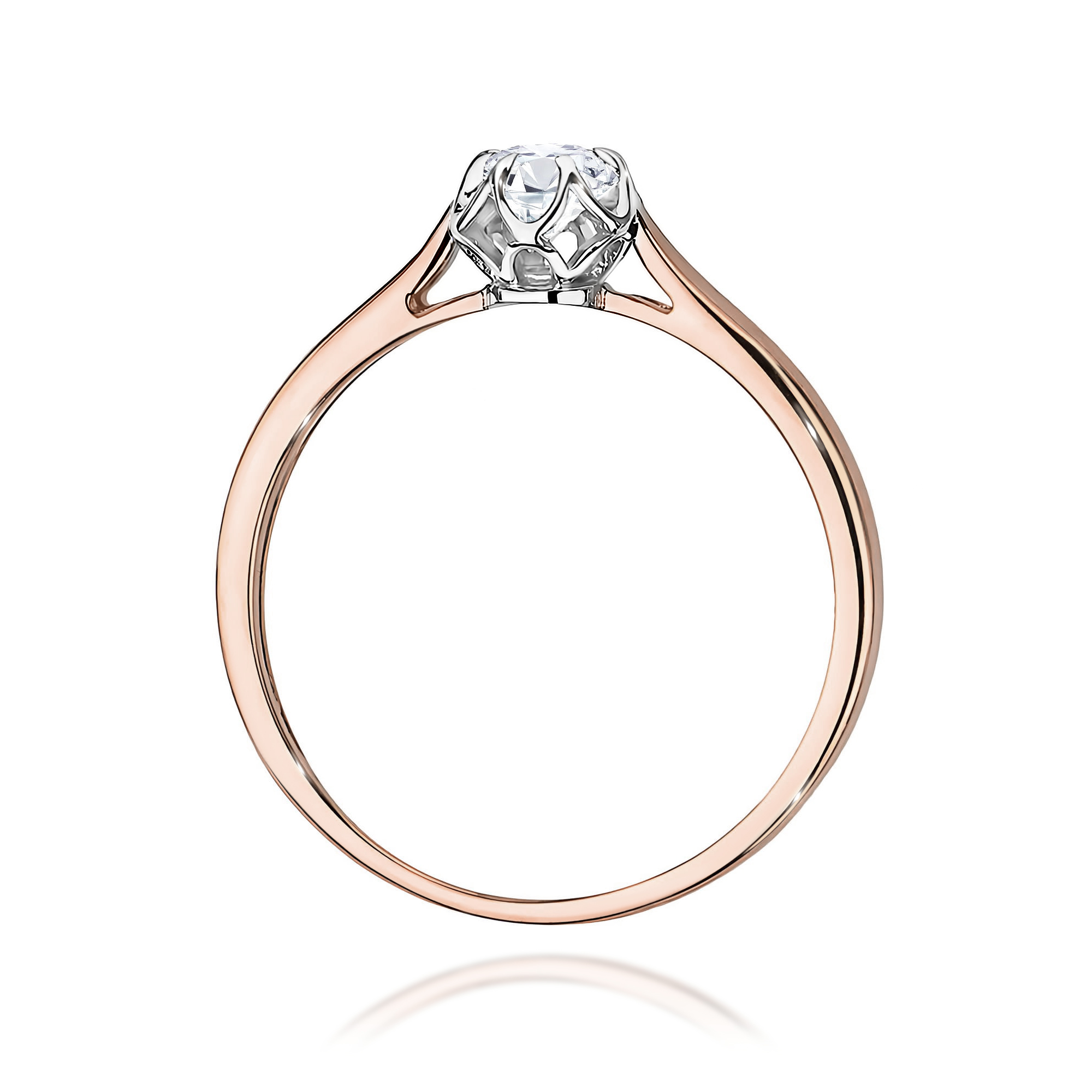 Pierścionek z diamentem 0,15 ct W0062 · W062 - obrazek 3