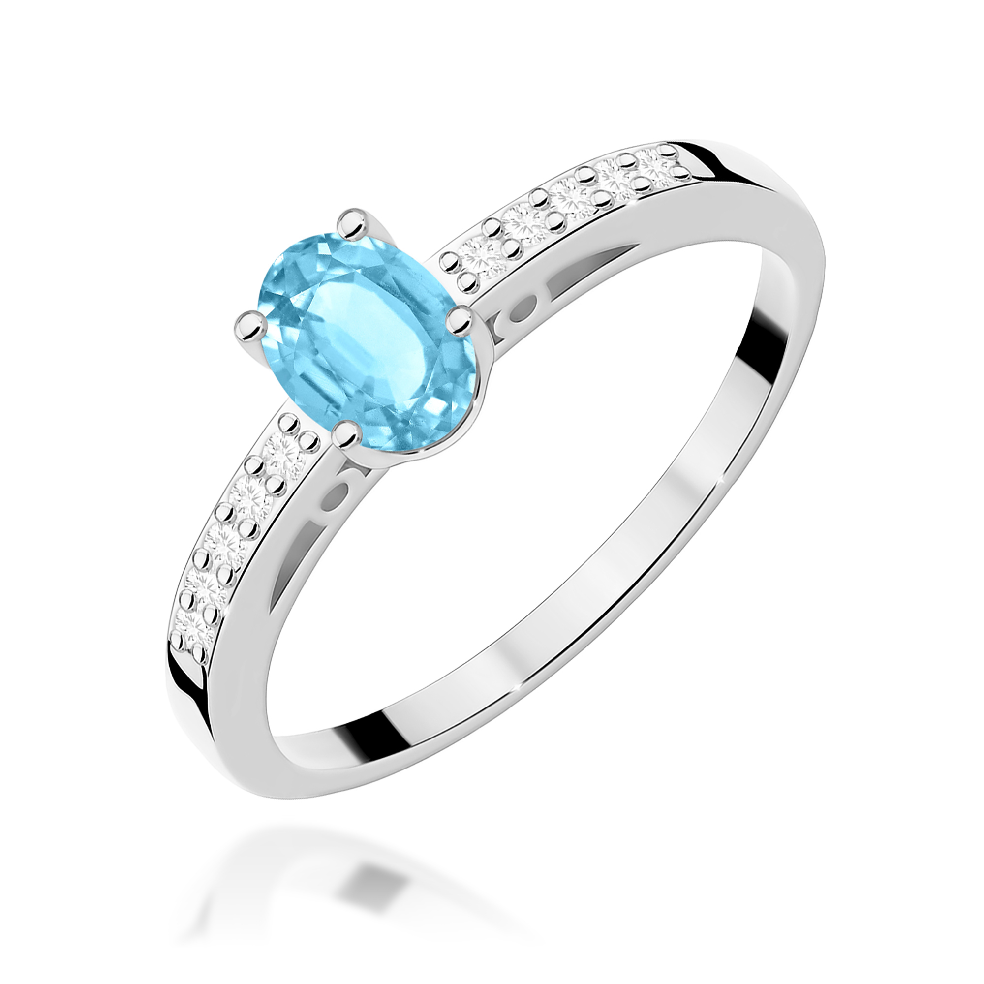 Pierścionek z kamieniem topaz swiss 0,50 ct W0067 · W067