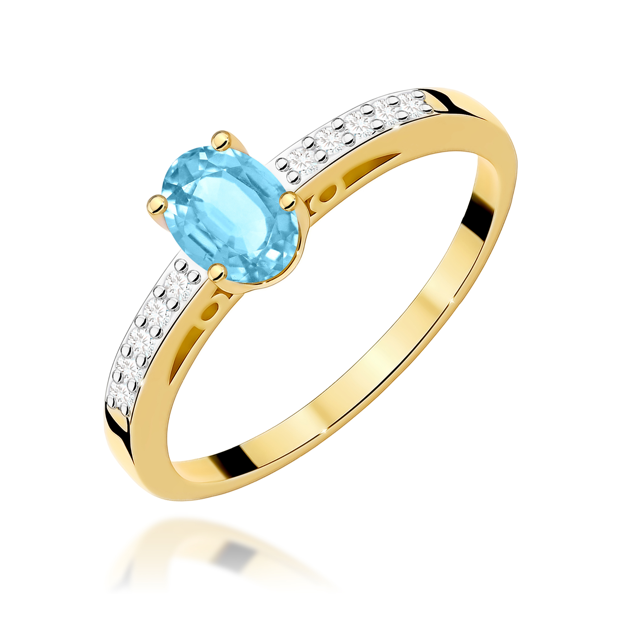 Pierścionek z kamieniem topaz swiss 0,50 ct W0067 · W067