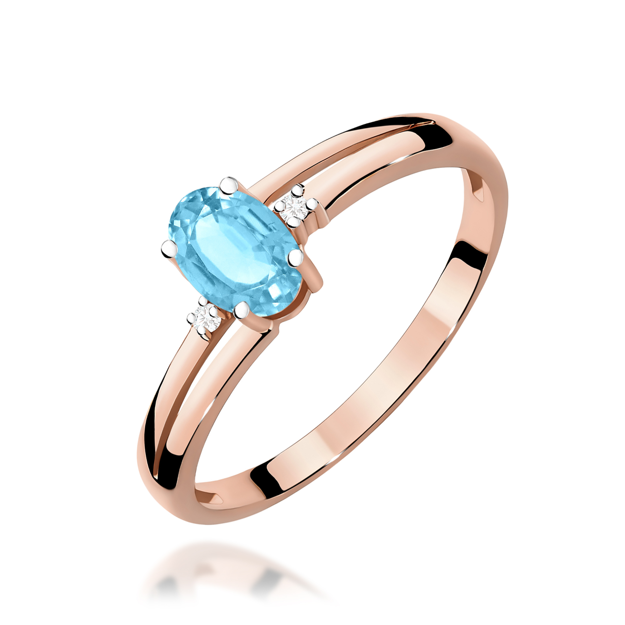 Pierścionek z kamieniem topaz swiss 0,50 ct W0068 · W068