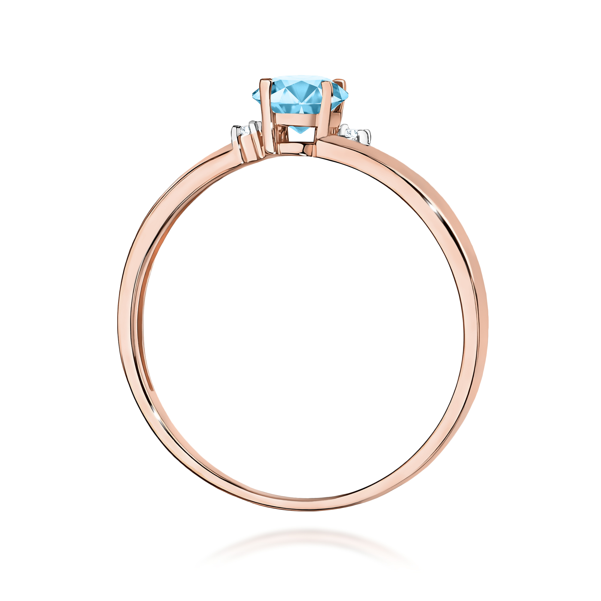 Pierścionek z kamieniem topaz swiss 0,50 ct W0068 · W068 - obrazek 3