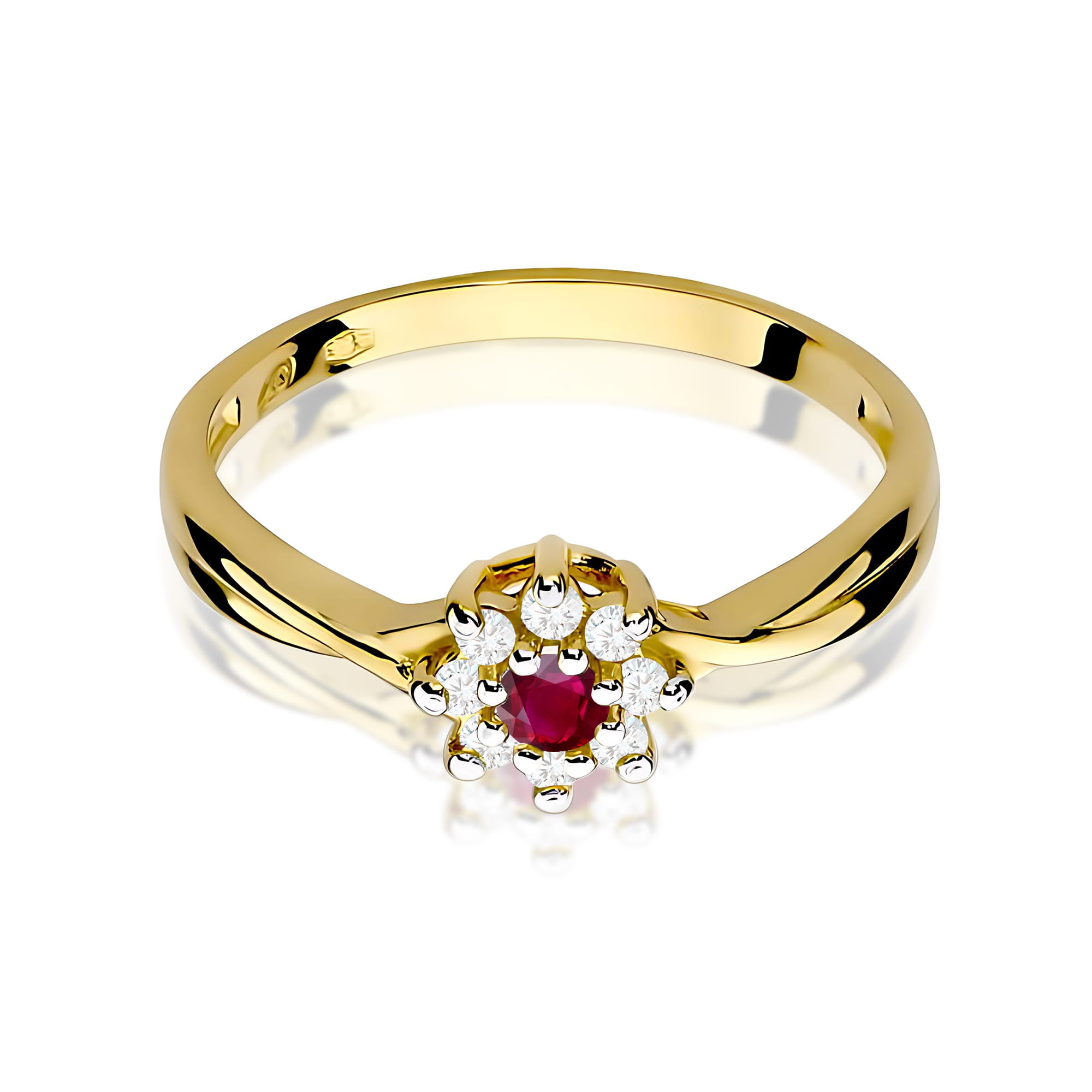 Pierścionek z rubinem 0,15 ct W0072 · W072 - obrazek 2