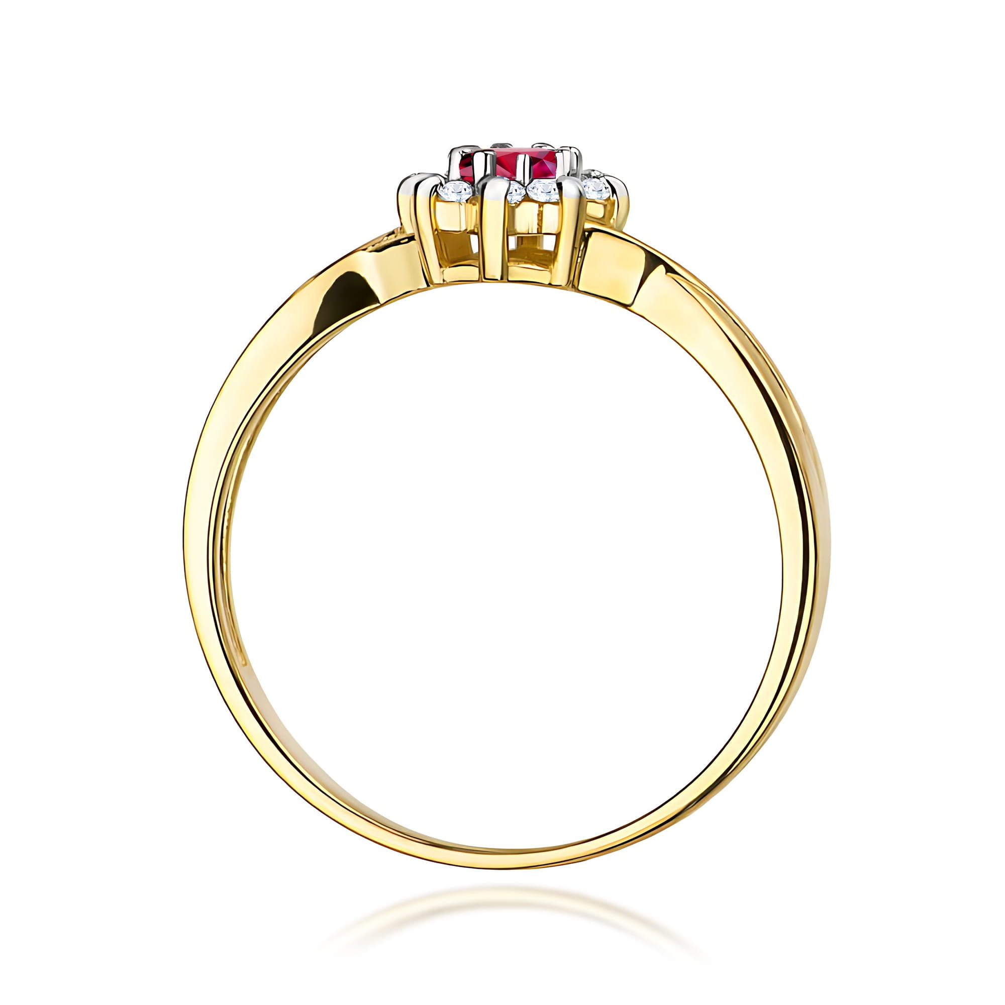 Pierścionek z rubinem 0,15 ct W0072 · W072 - obrazek 3