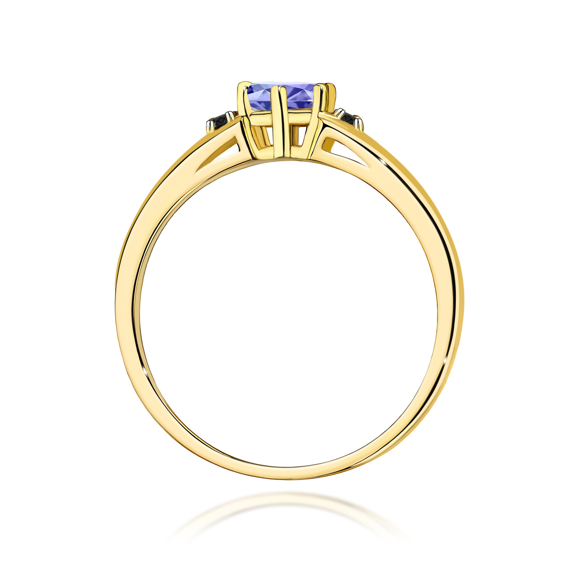 Pierścionek z tanzanitem 0,50 ct · W0076 - obrazek 3