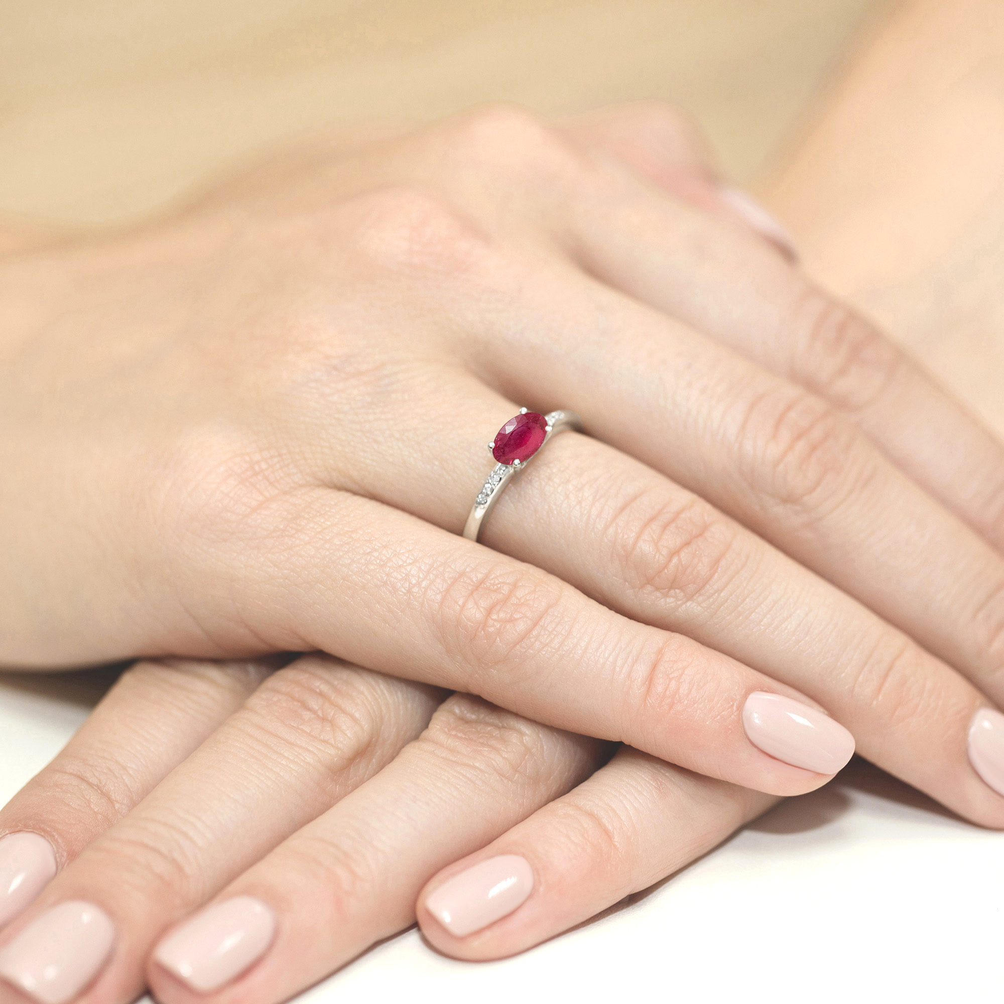 Pierścionek z rubinem 0,60 ct W0077 · W077 - obrazek 4