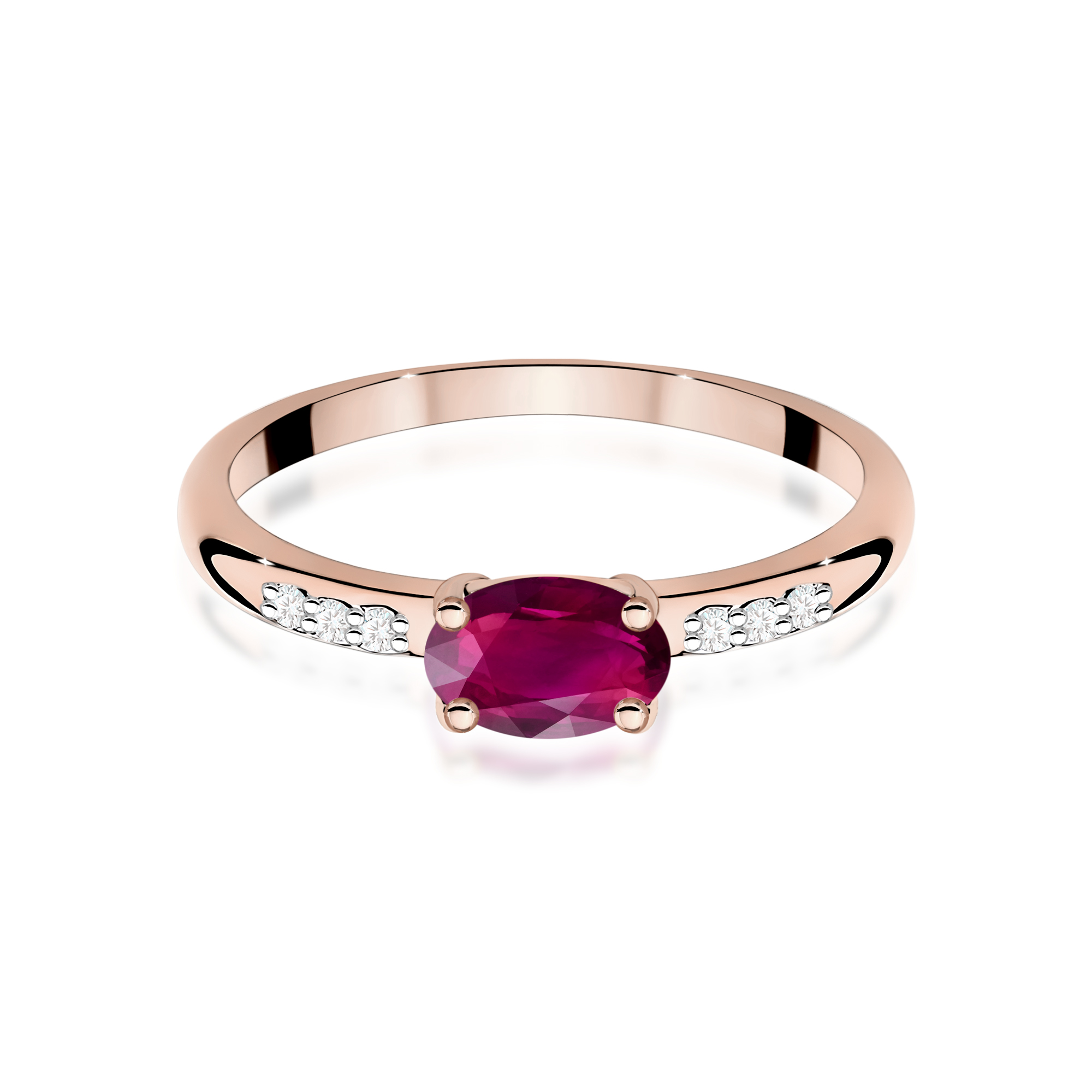 Pierścionek z kamieniem rodolit 0,50 ct W0077 · W077 - obrazek 2