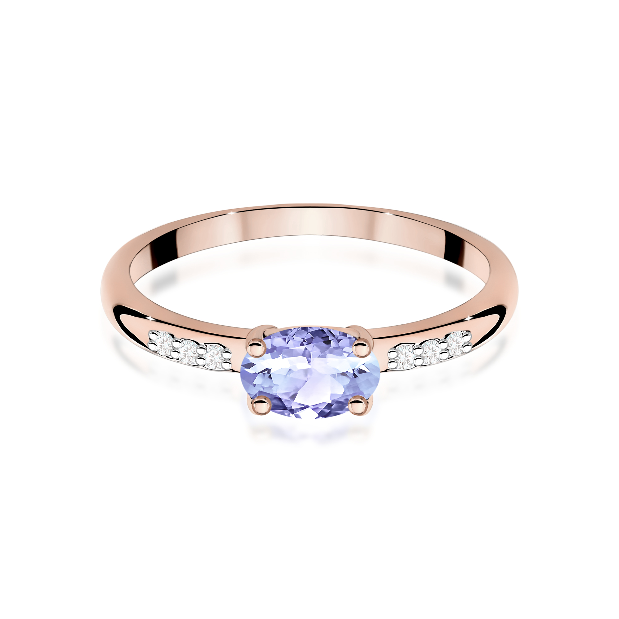 Pierścionek z tanzanitem 0,40 ct W0077 · W077 - obrazek 2