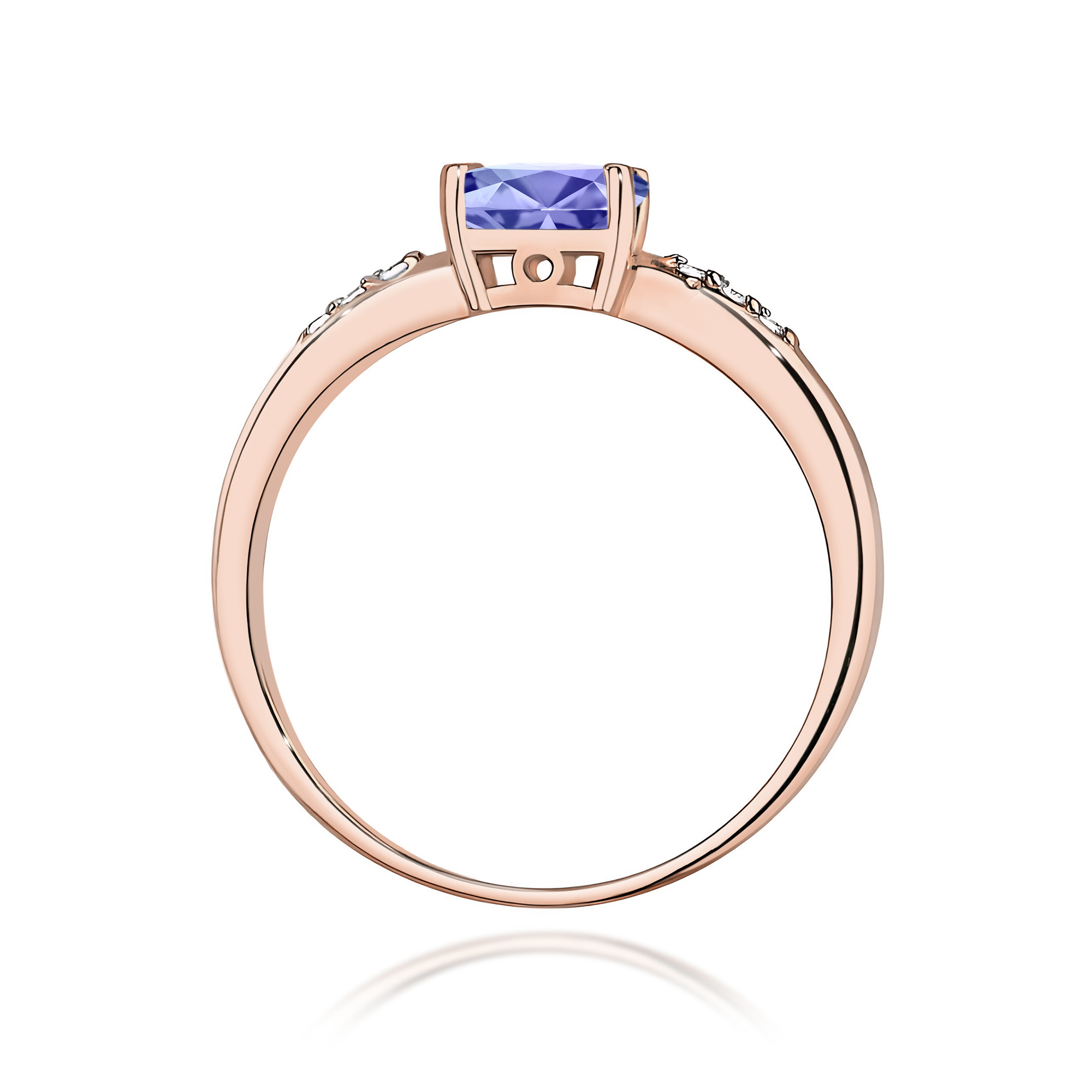 Pierścionek z tanzanitem 0,40 ct W0077 · W077 - obrazek 3