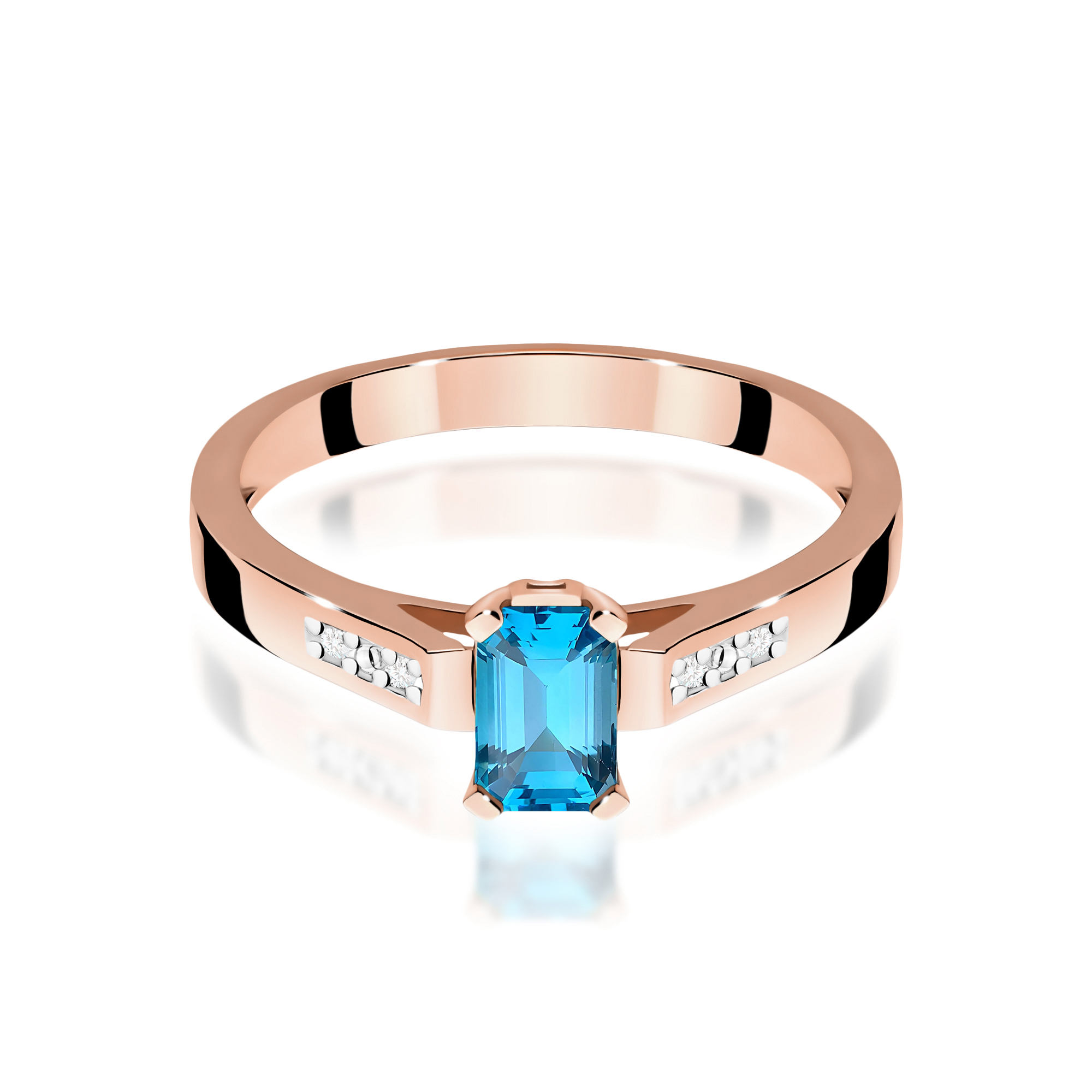 Pierścionek z kamieniem topaz swiss 0,65 ct W0078 · W078 - obrazek 2