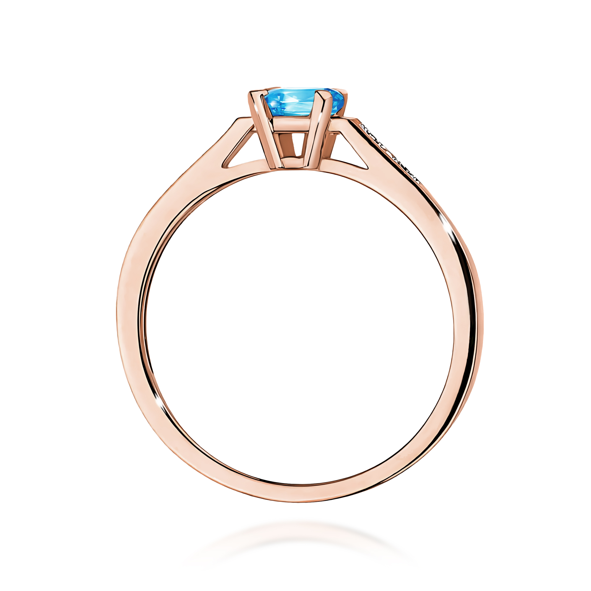 Pierścionek z kamieniem topaz swiss 0,65 ct W0078 · W078 - obrazek 3
