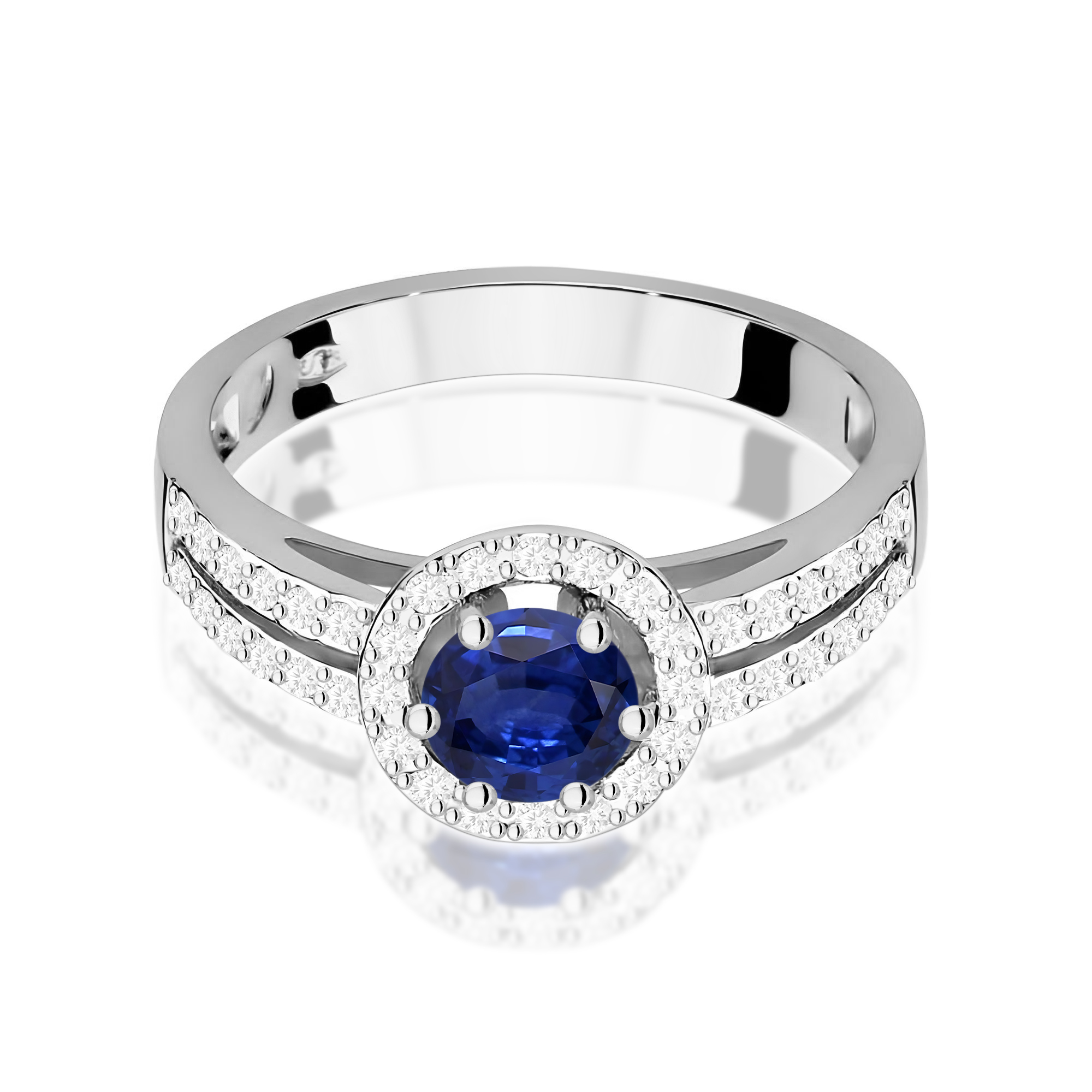 Pierścionek z szafirem 0,50 ct W0087 · W087 - obrazek 2