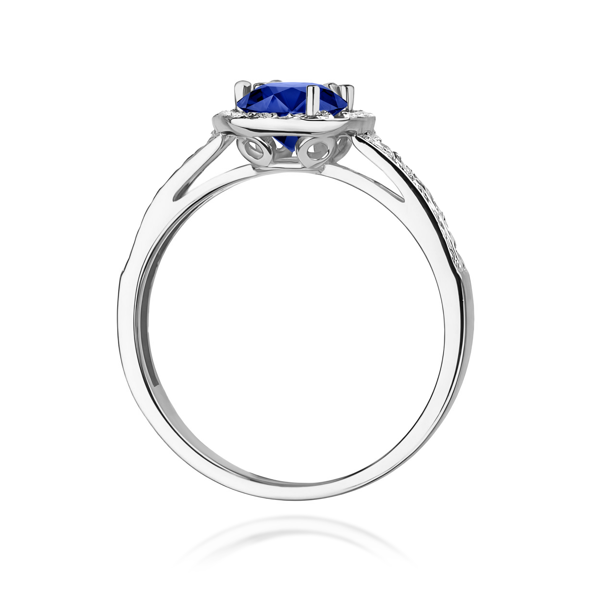 Pierścionek z szafirem 0,50 ct W0087 · W087 - obrazek 3