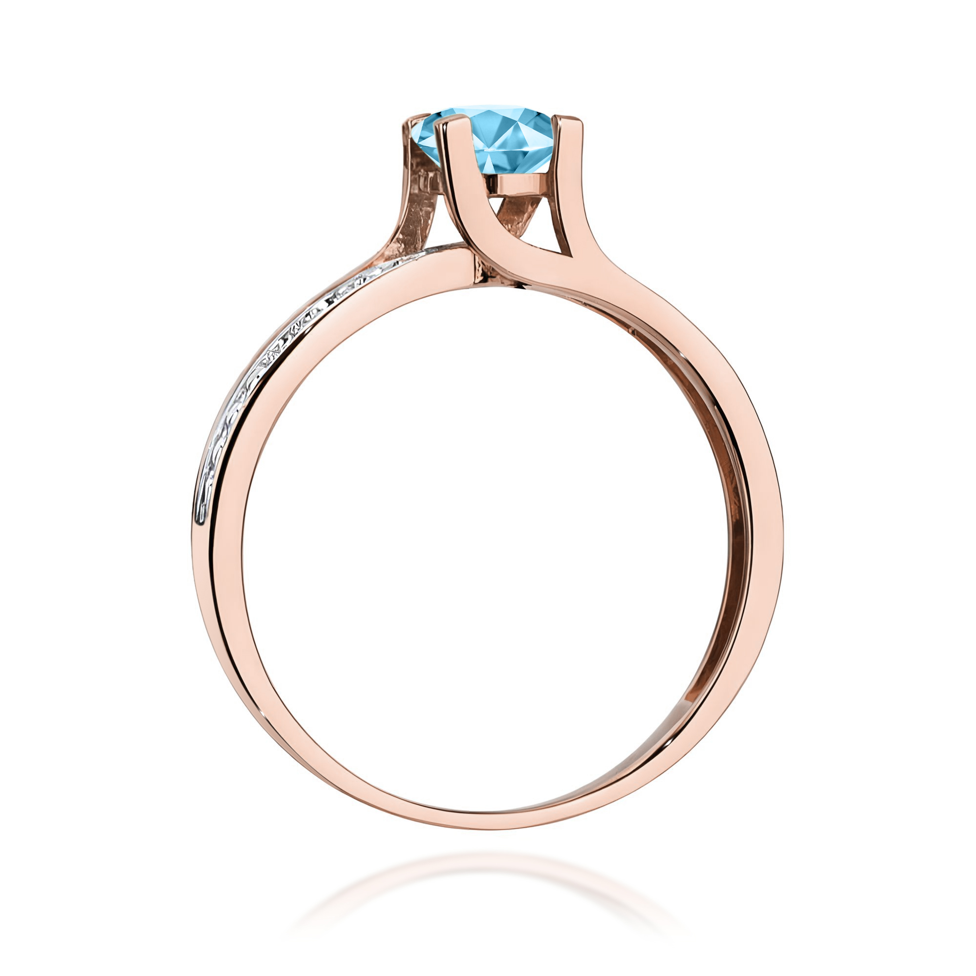 Pierścionek z kamieniem topaz swiss 0,50 ct W0106 · W106 - obrazek 3