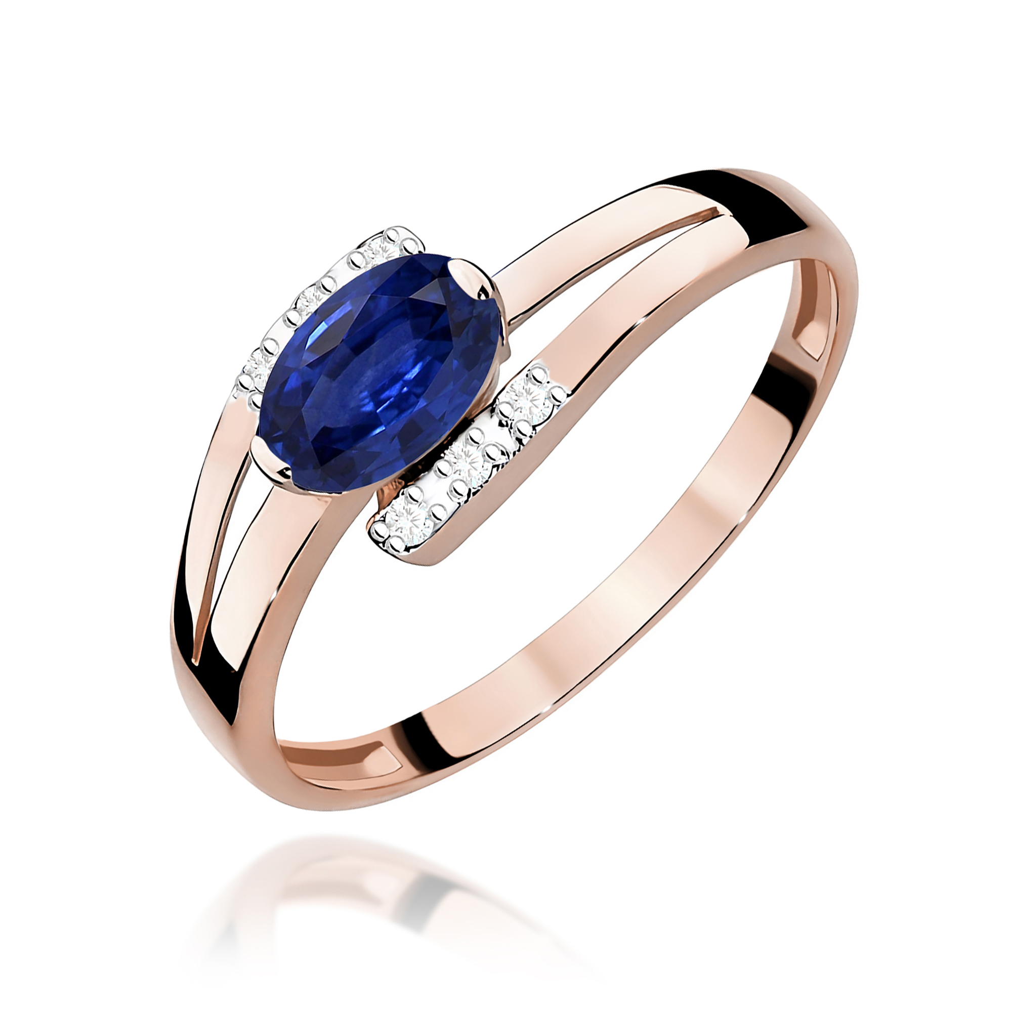 Pierścionek z szafirem 0,70 ct W0119 · W119