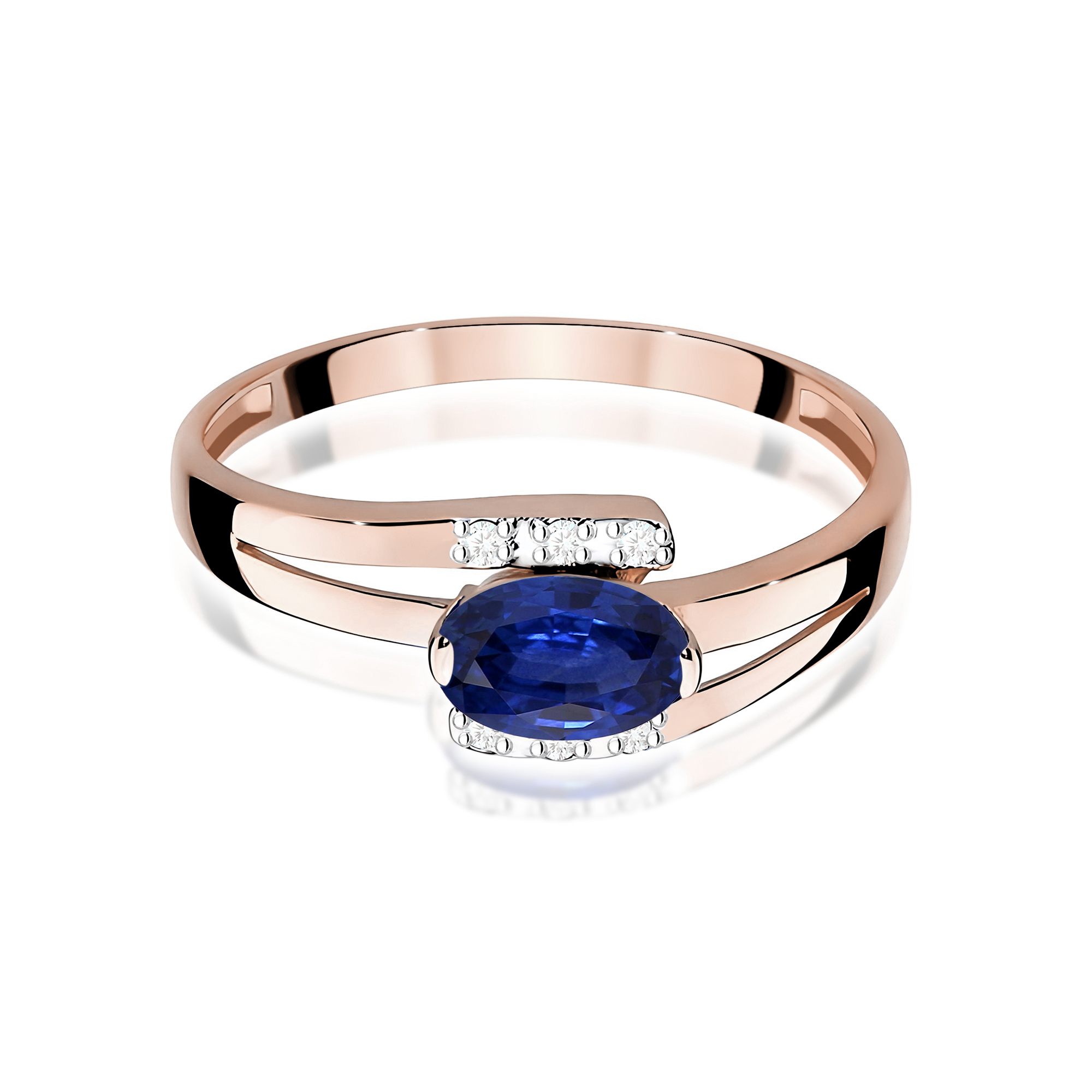 Pierścionek z szafirem 0,70 ct W0119 · W119 - obrazek 2