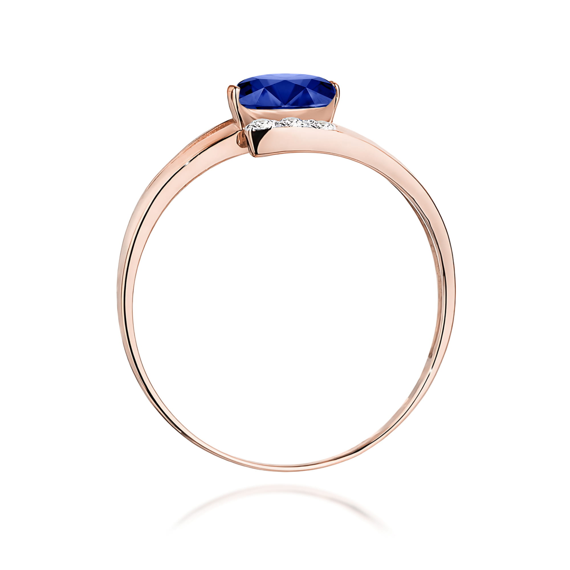 Pierścionek z szafirem 0,70 ct W0119 · W119 - obrazek 3