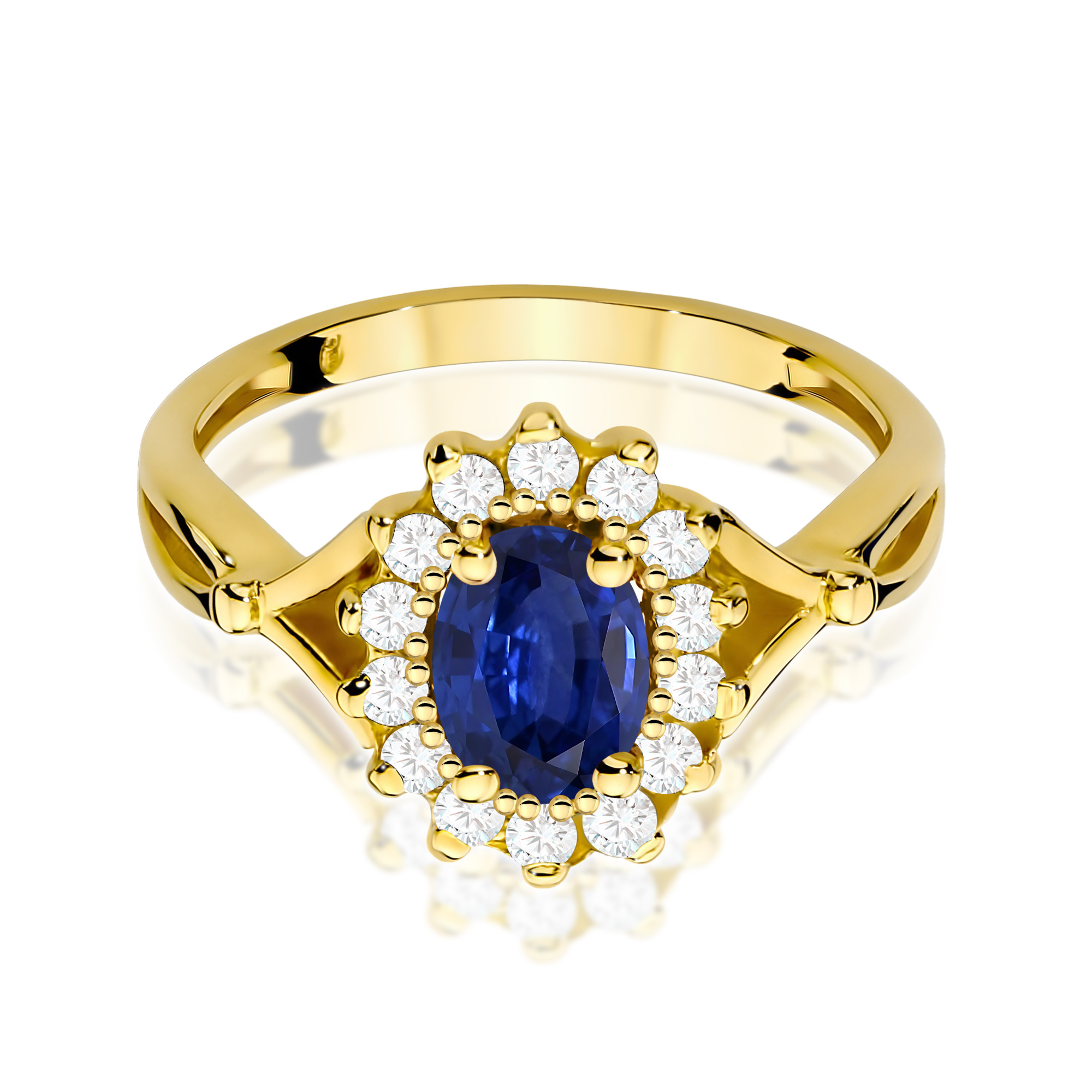 Pierścionek z szafirem 0,90 ct W0182 · W182 - obrazek 2