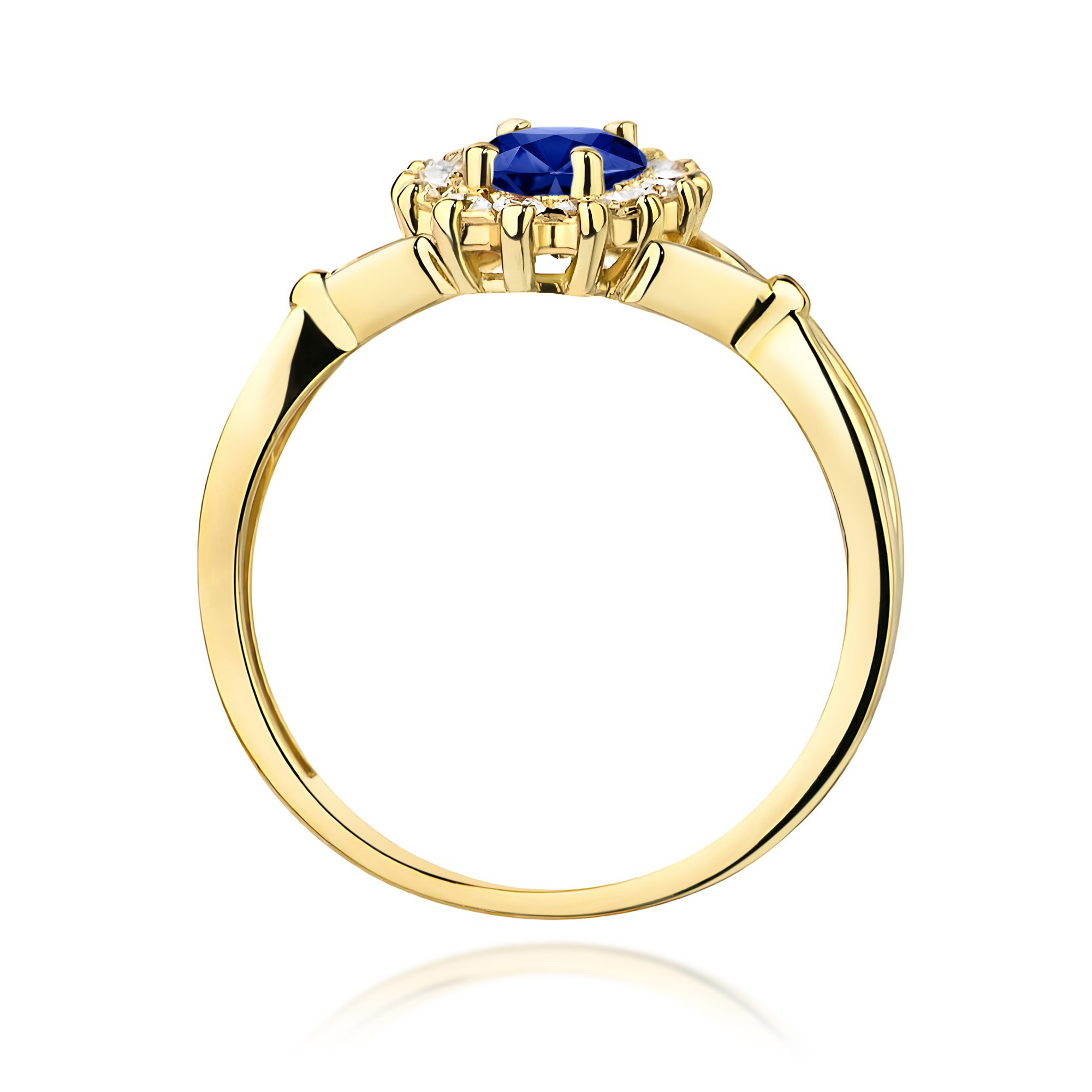 Pierścionek z szafirem 0,90 ct W0182 · W182 - obrazek 3