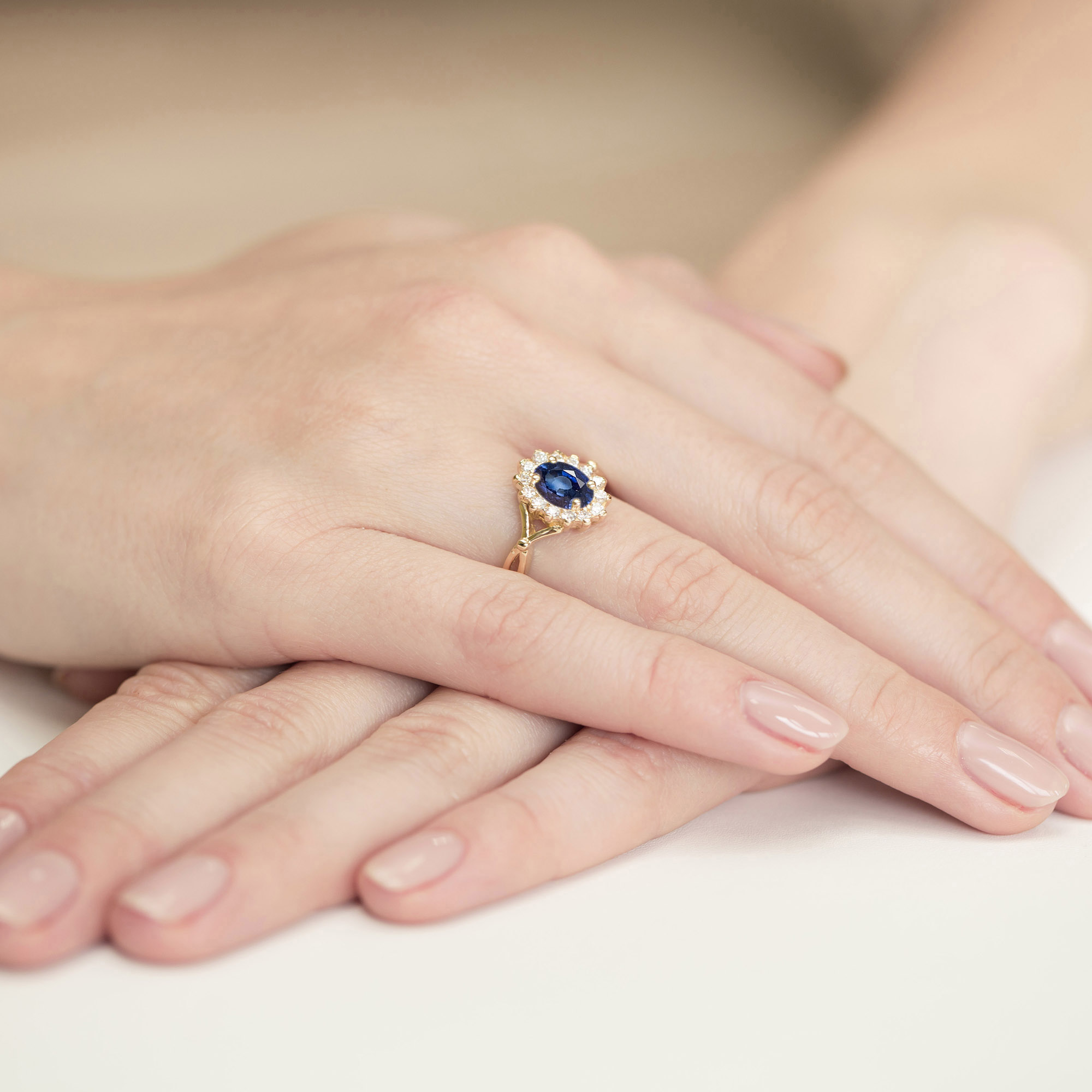Pierścionek z szafirem 0,90 ct W0182 · W182 - obrazek 4