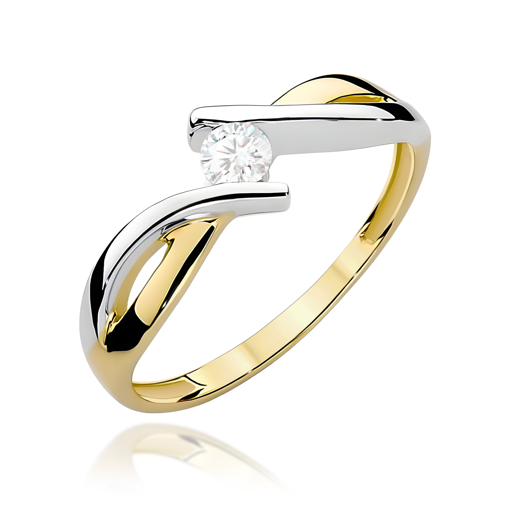 Pierścionek z diamentem 0,08 ct W0191 · W191B