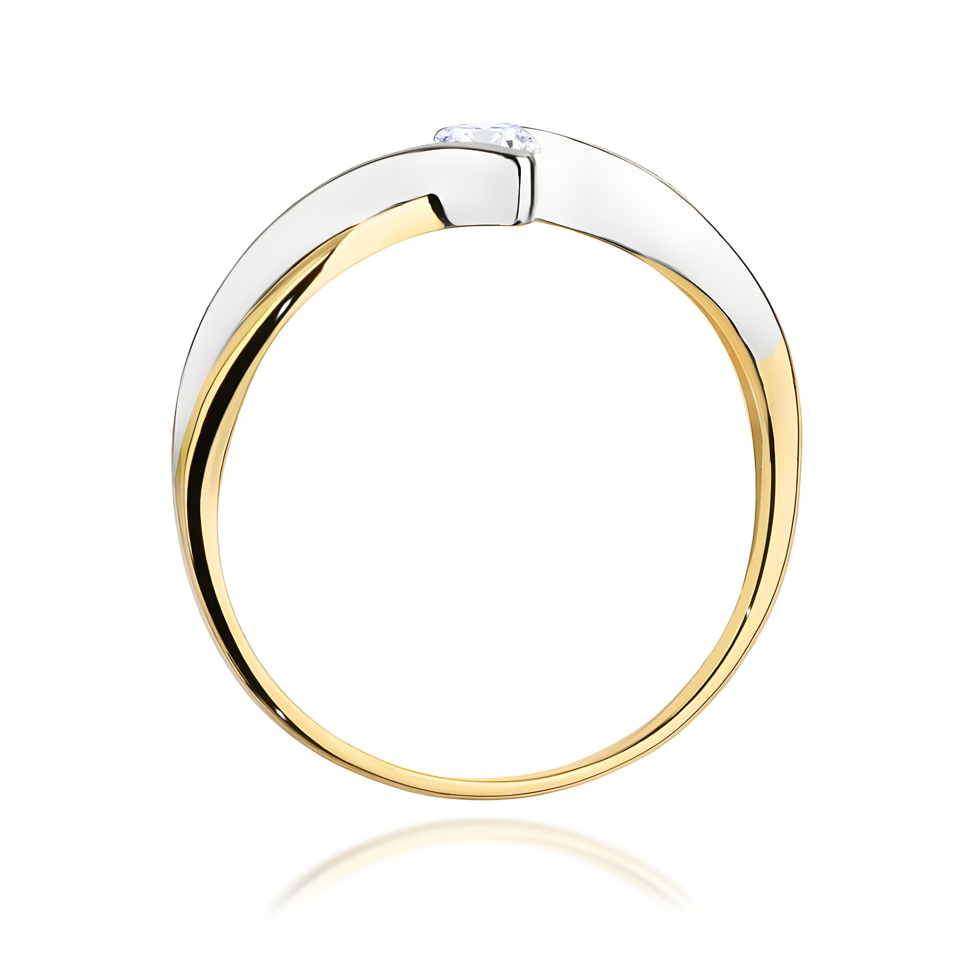Pierścionek z diamentem 0,08 ct W0191 · W191B - obrazek 3