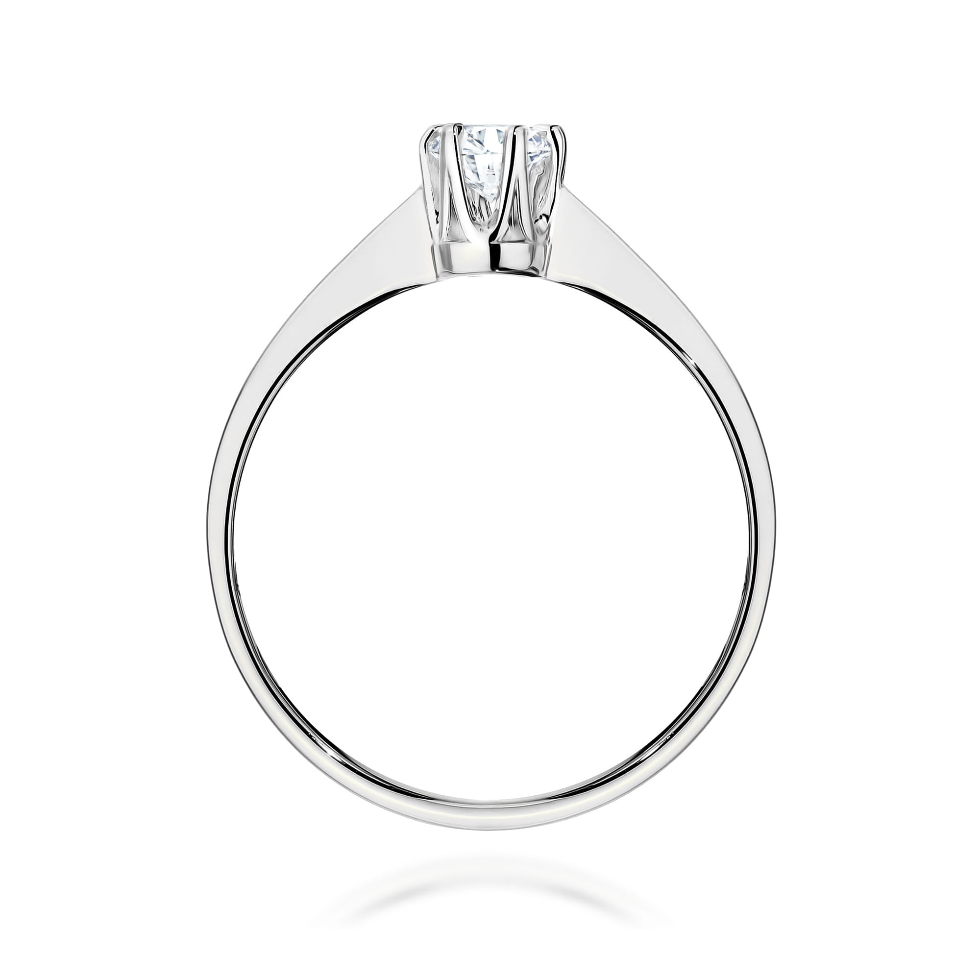 Pierścionek z kamieniem diament laboratoryjny 0,20 ct · W0220 - obrazek 3
