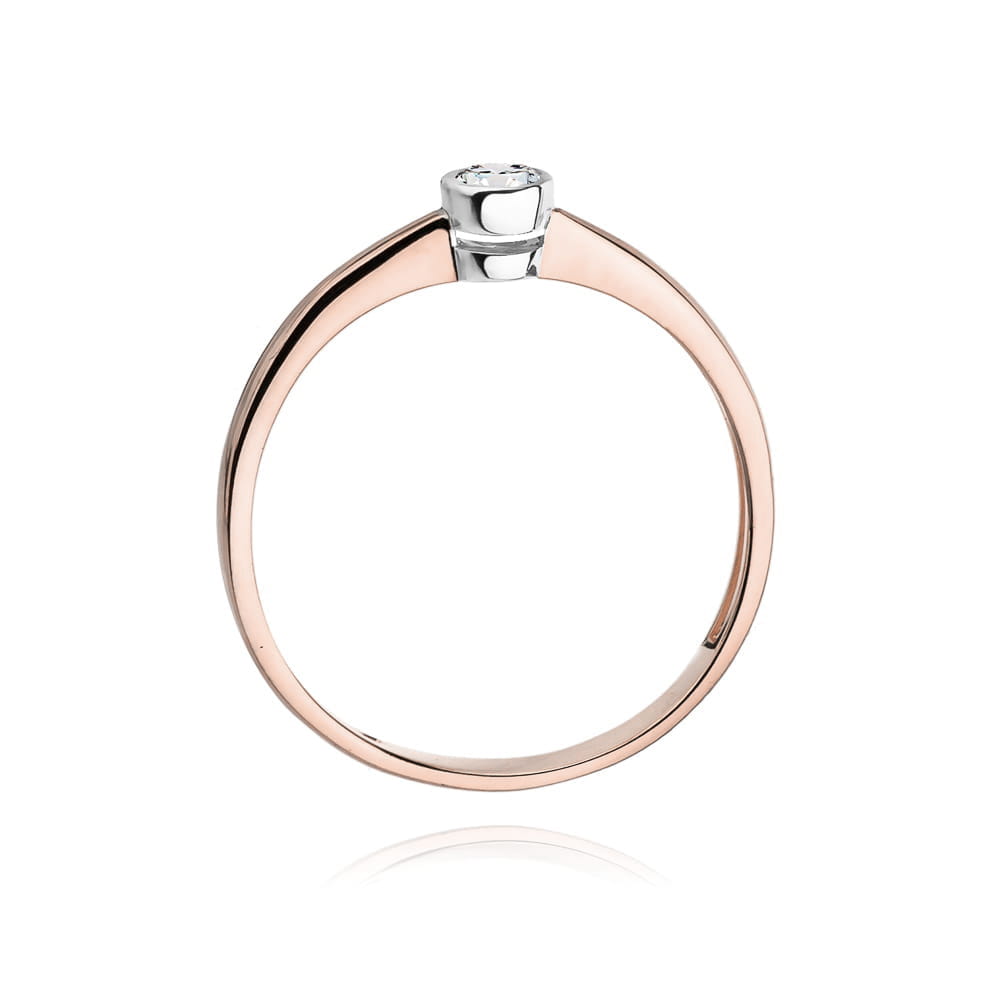 Pierścionek z diamentem 0,10 ct W0224 · W224 - obrazek 3