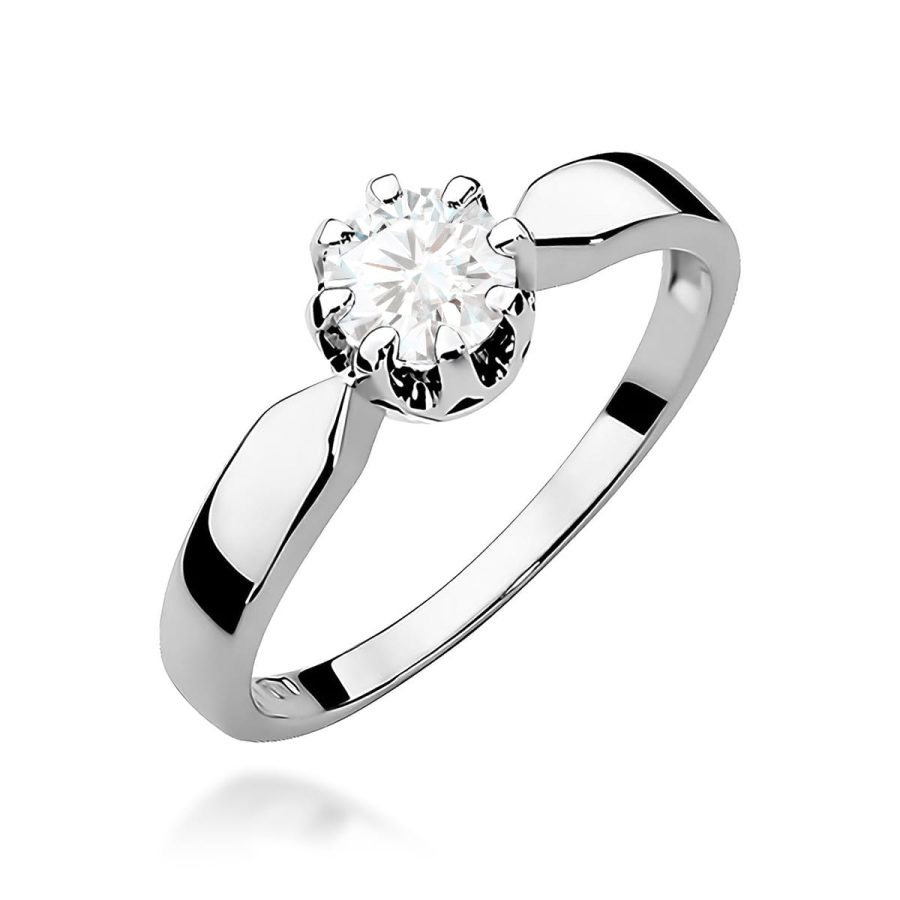 Ring with a diamond 0,50 ct – round stone