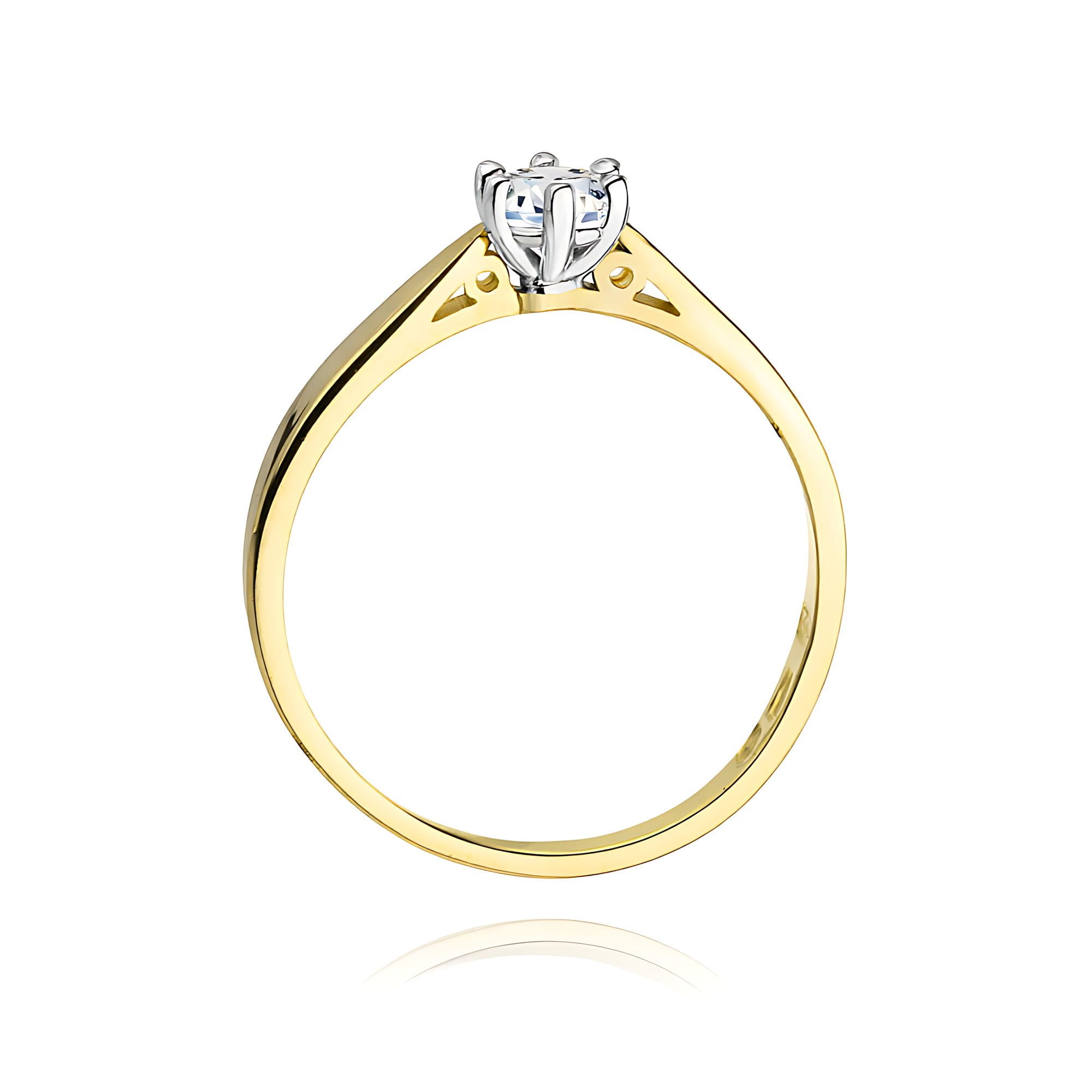 Pierścionek z diamentem 0,20 ct W0229B · W229B - obrazek 3