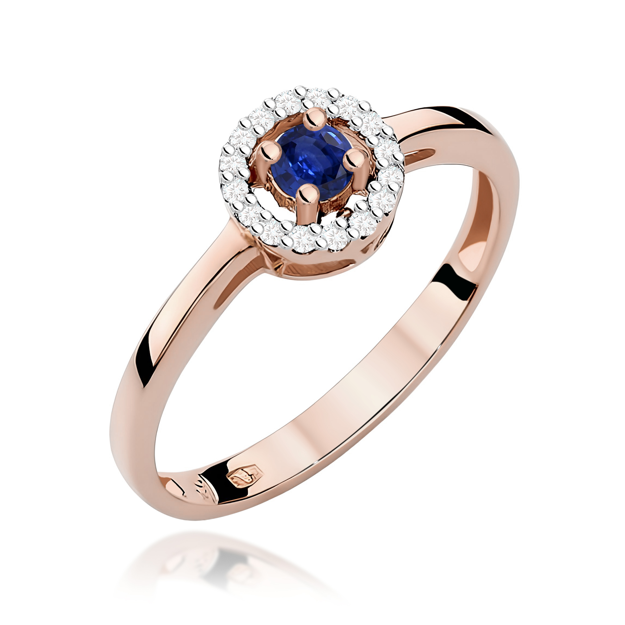 Pierścionek z szafirem 0,15 ct W0238 · W238